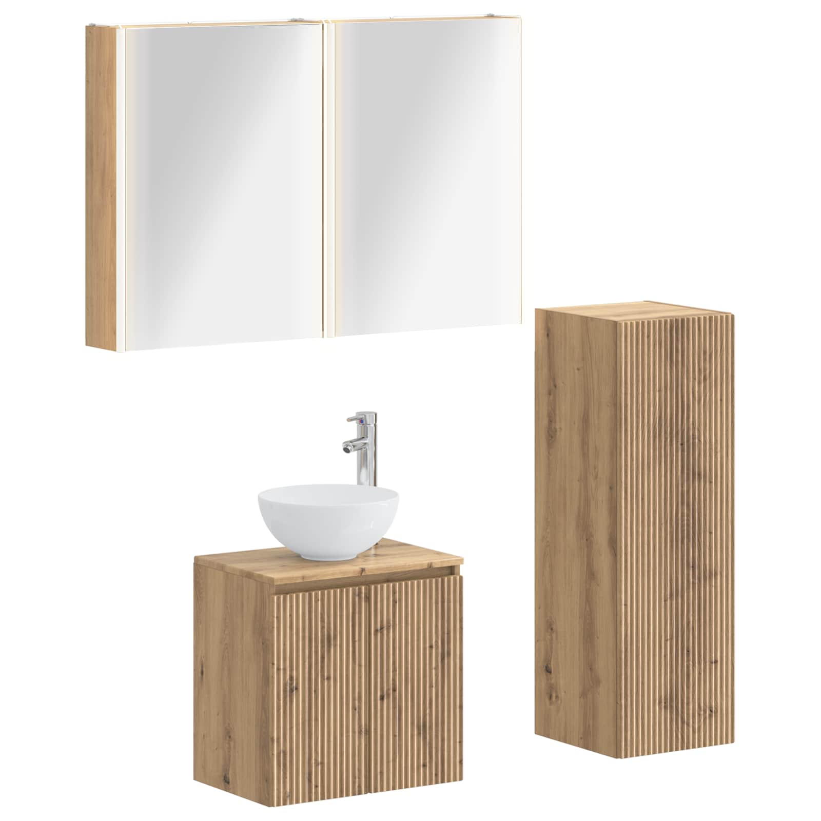 Bathroom Furniture Set 4 Pcs
