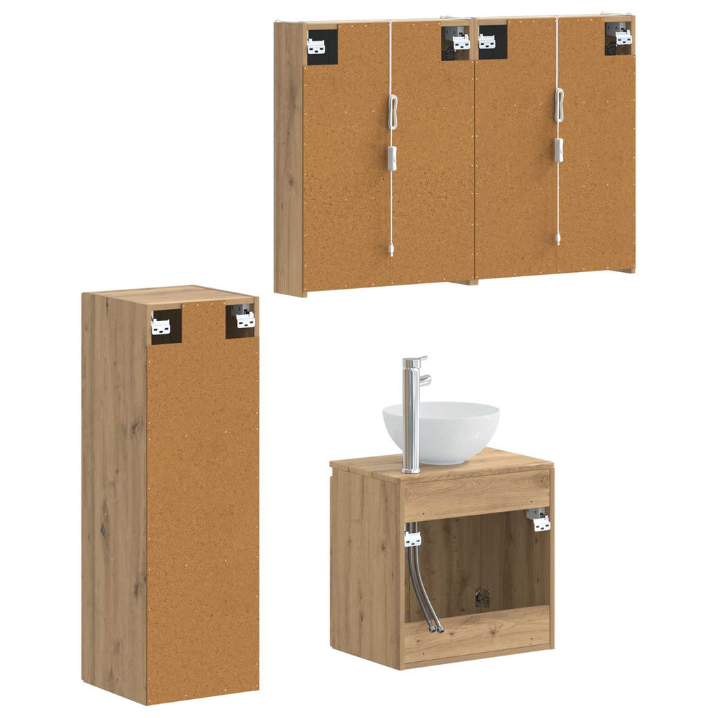 Bathroom Furniture Set 4 Pcs
