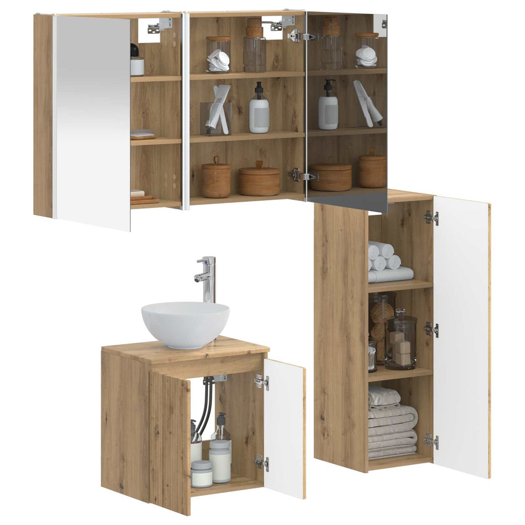 Bathroom Furniture Set 4 Pcs
