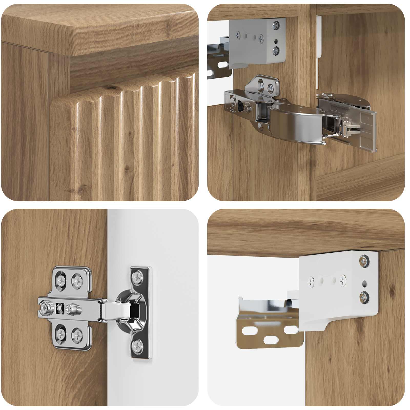 Bathroom Furniture Set 4 Pcs