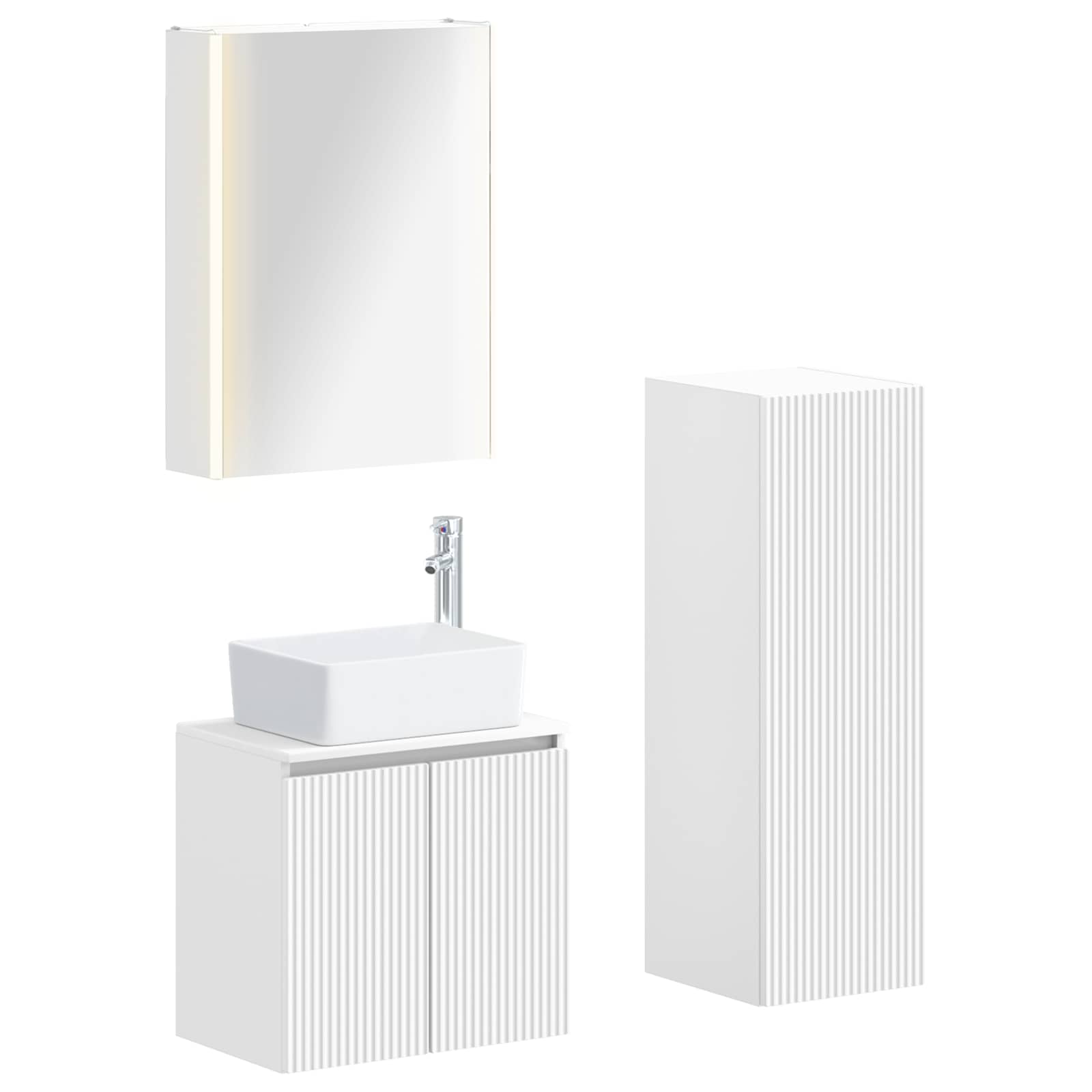 Bathroom Furniture Set 4 Pcs