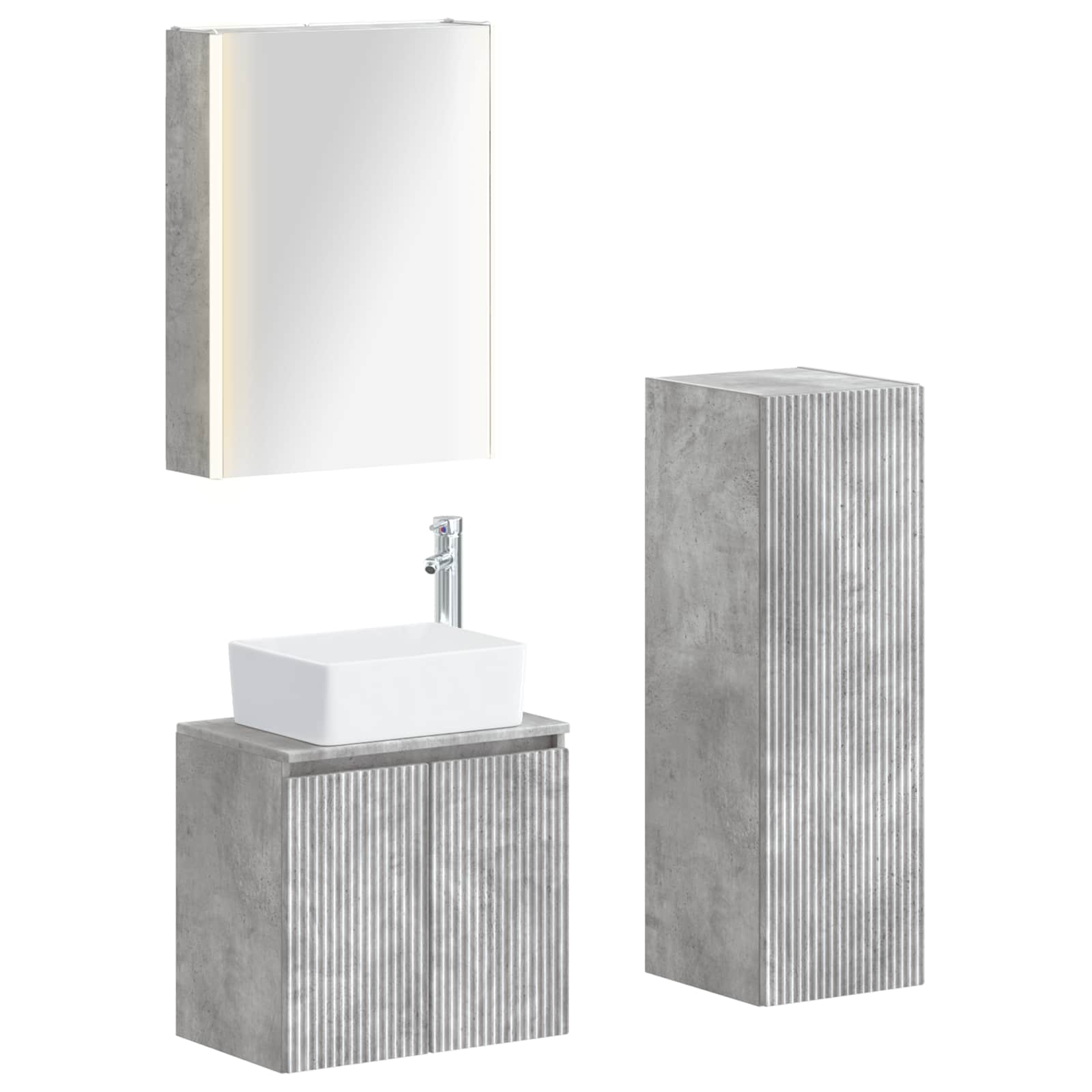 Bathroom Furniture Set 4 Pcs