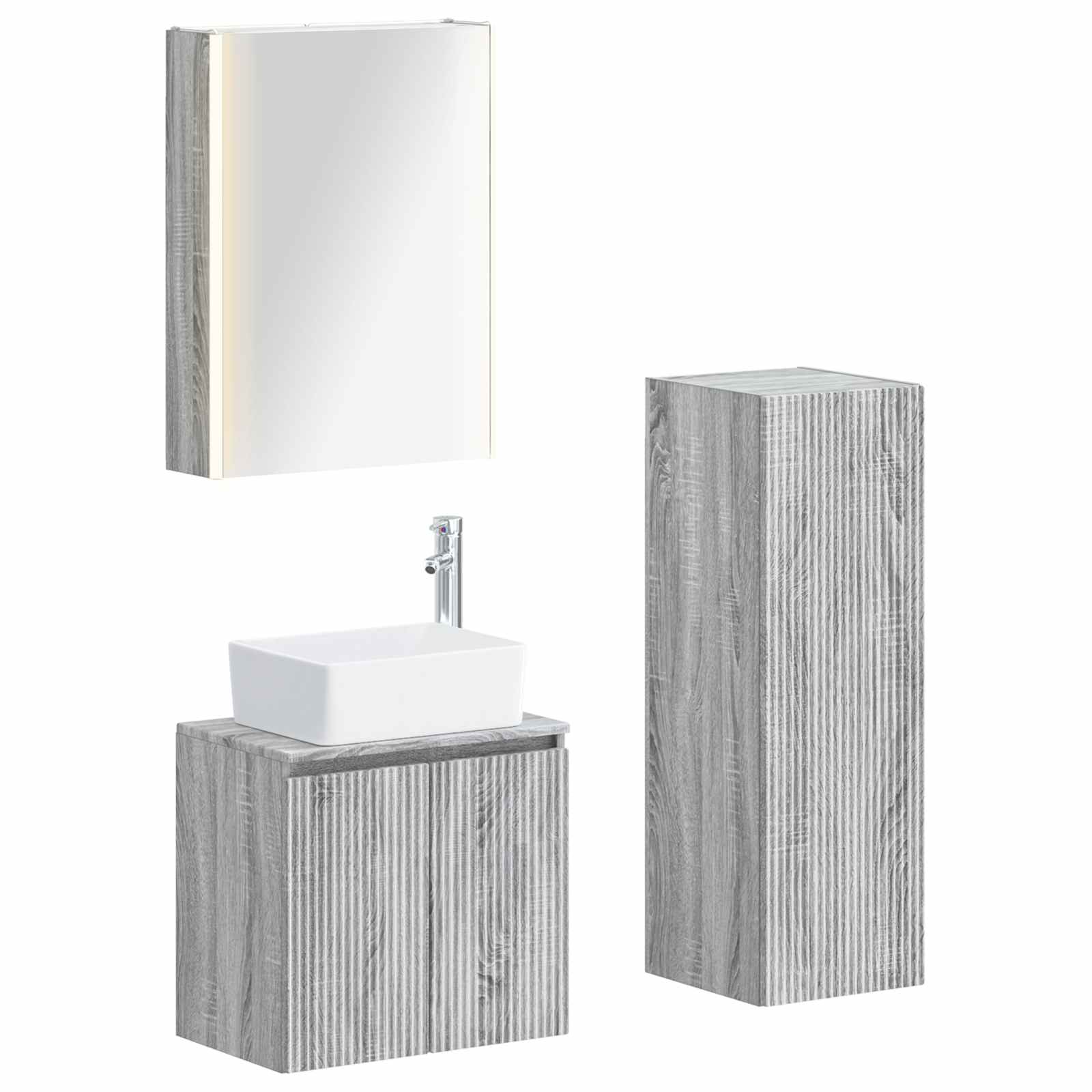 Bathroom Furniture Set 4 Pcs