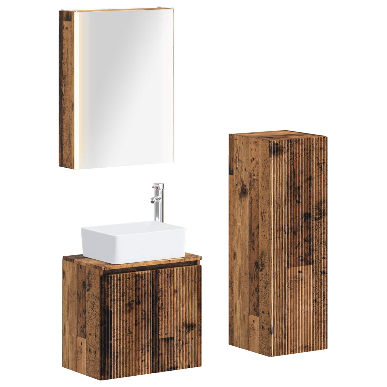 Bathroom Furniture Set 4 Pcs