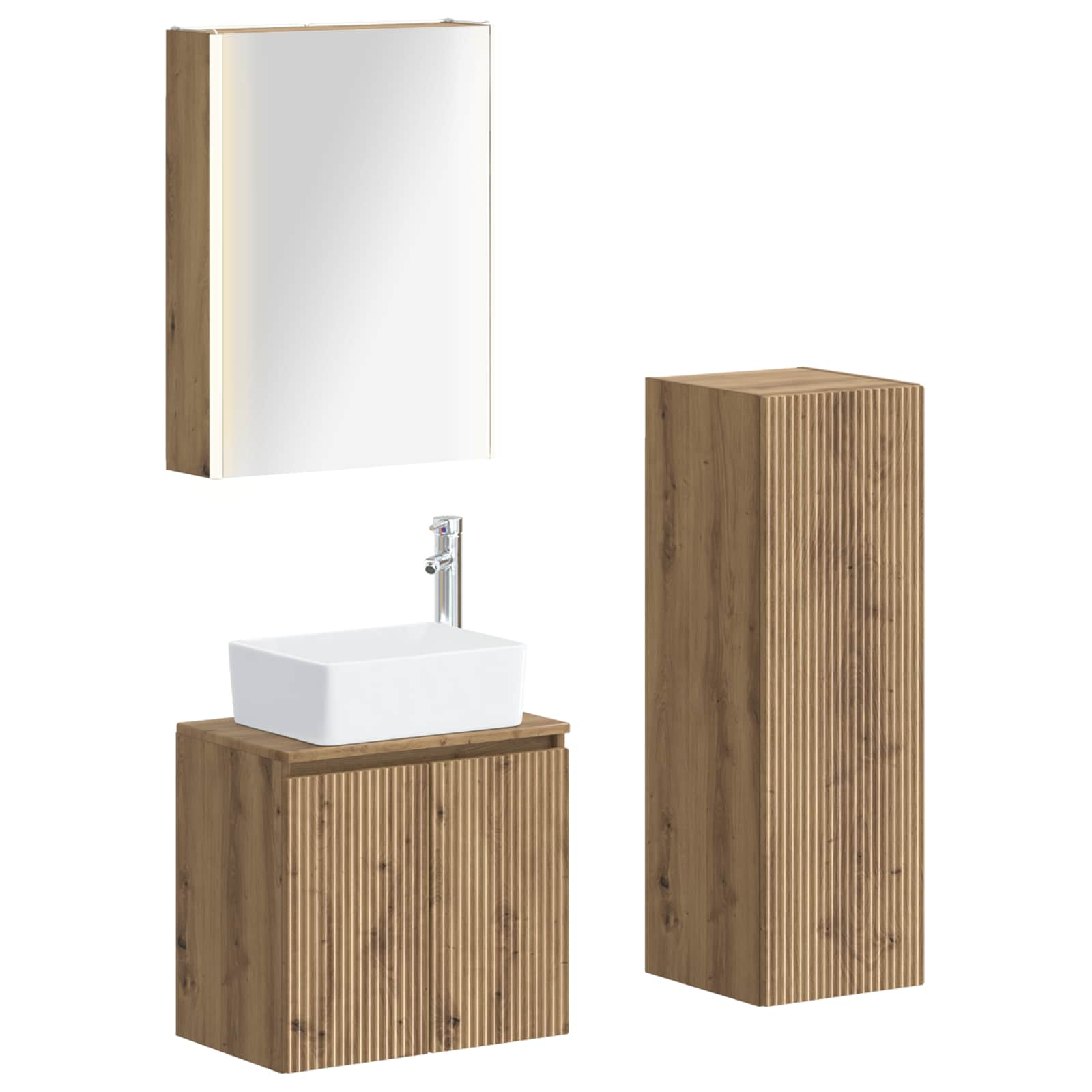 Bathroom Furniture Set 4 Pcs