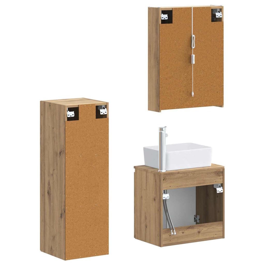 Bathroom Furniture Set 4 Pcs