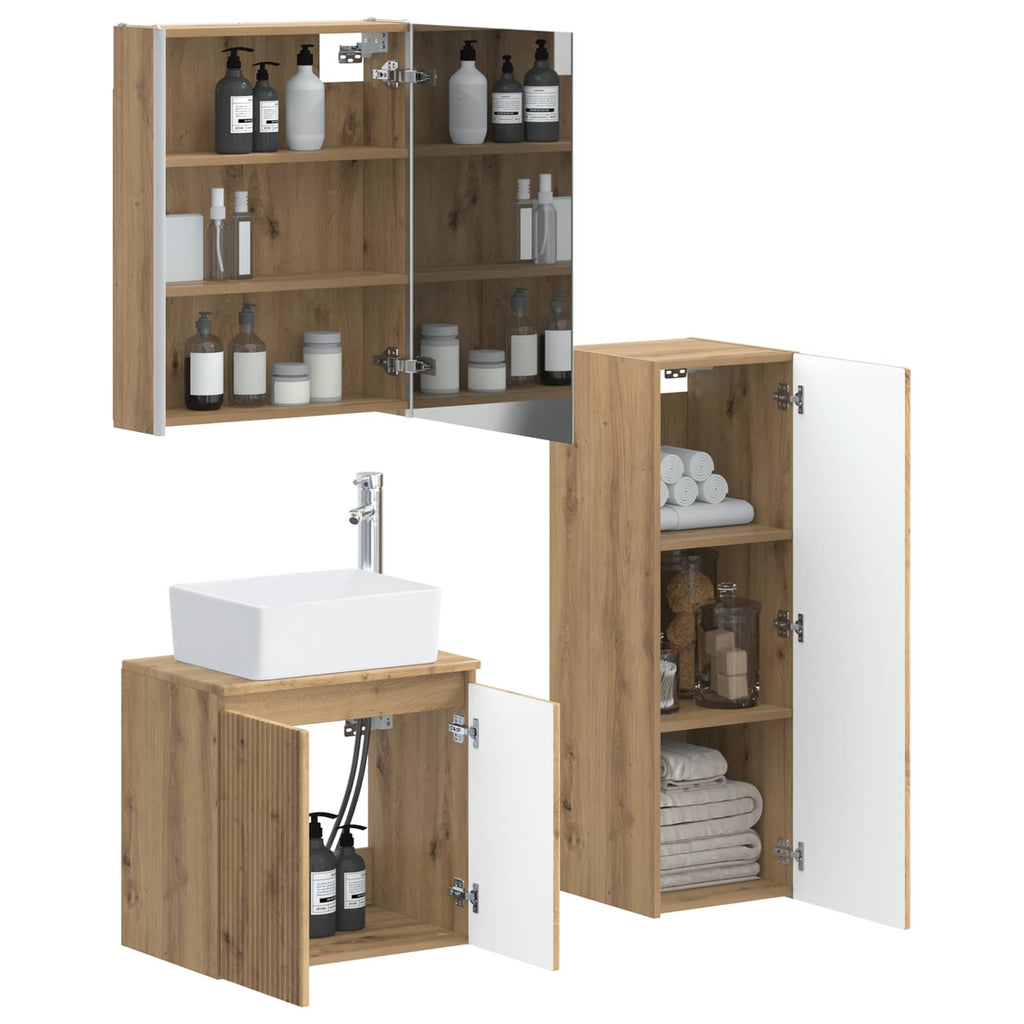 Bathroom Furniture Set 4 Pcs