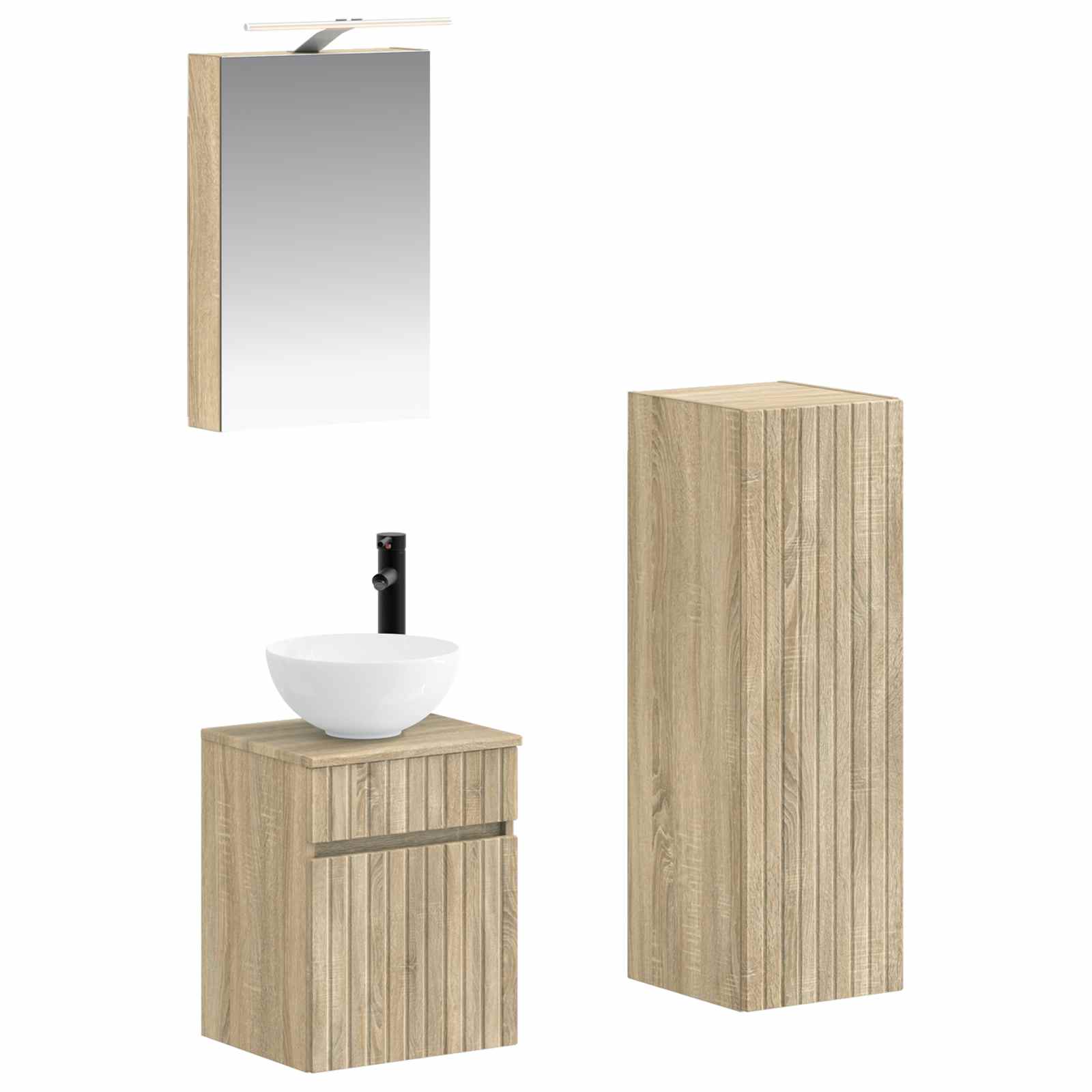 Bathroom Furniture Set 4 Pcs