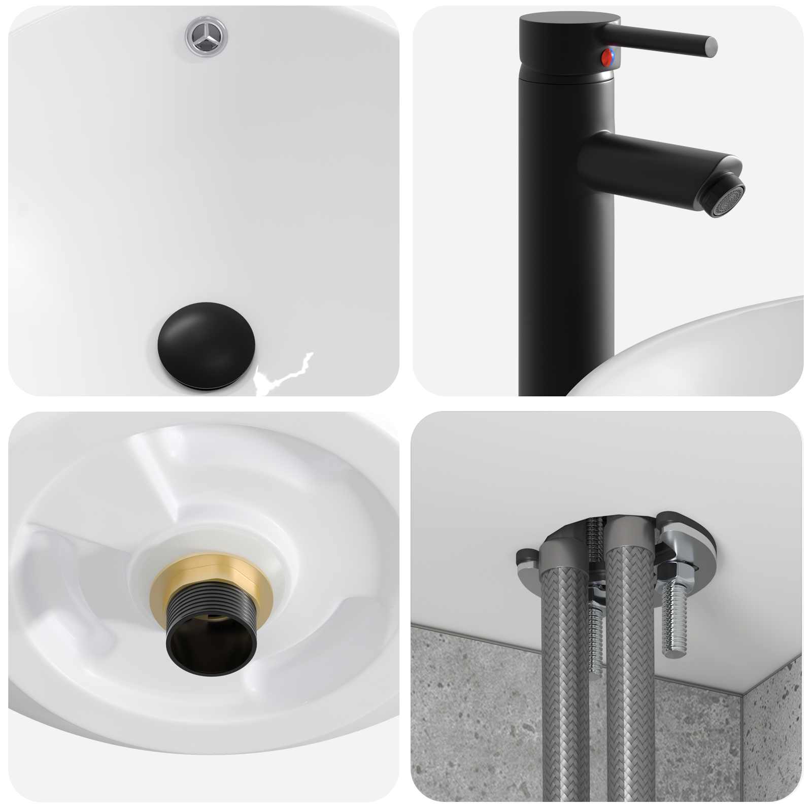 Bathroom Furniture Set 4 Pcs