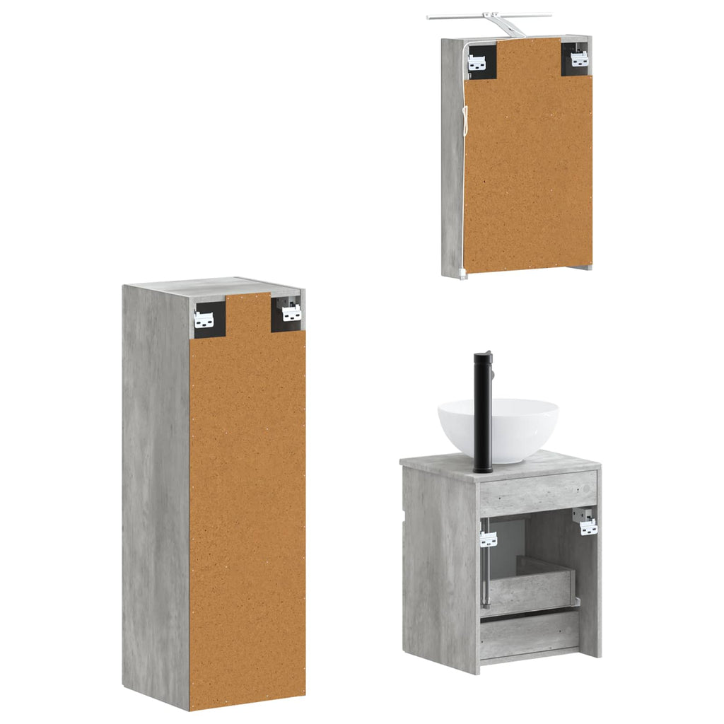 Bathroom Furniture Set 4 Pcs