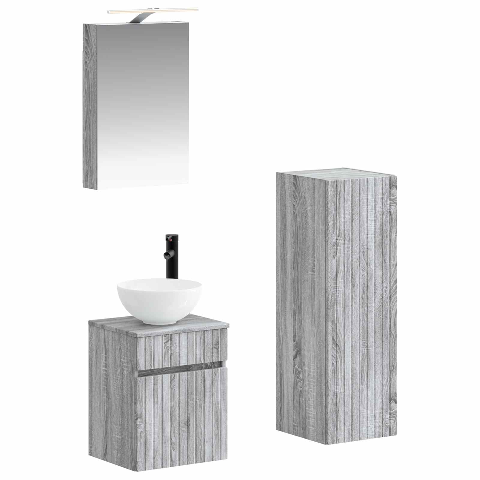 Bathroom Furniture Set 4 Pcs