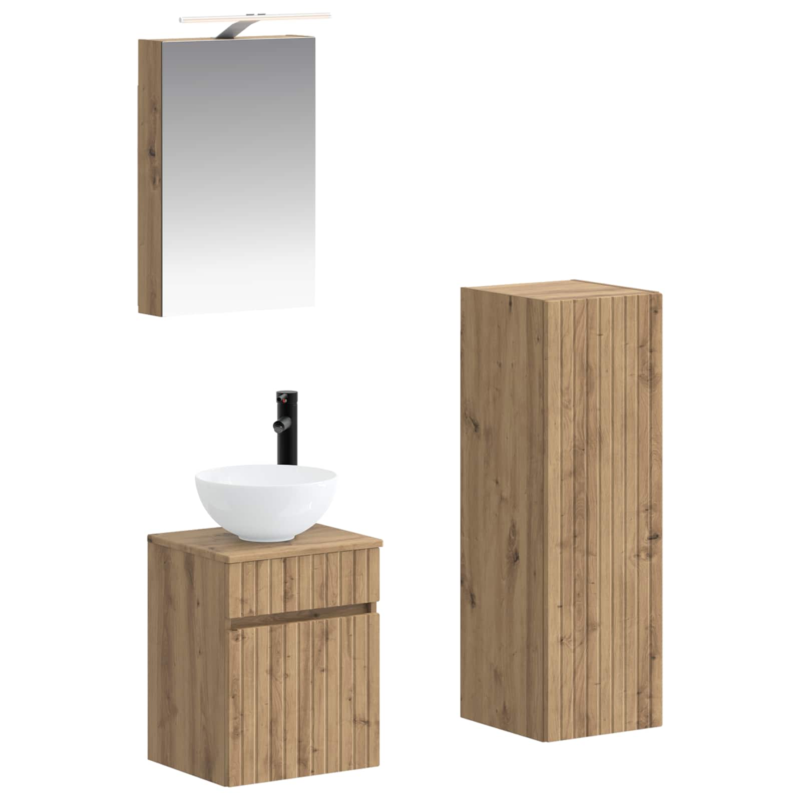Bathroom Furniture Set 4 Pcs