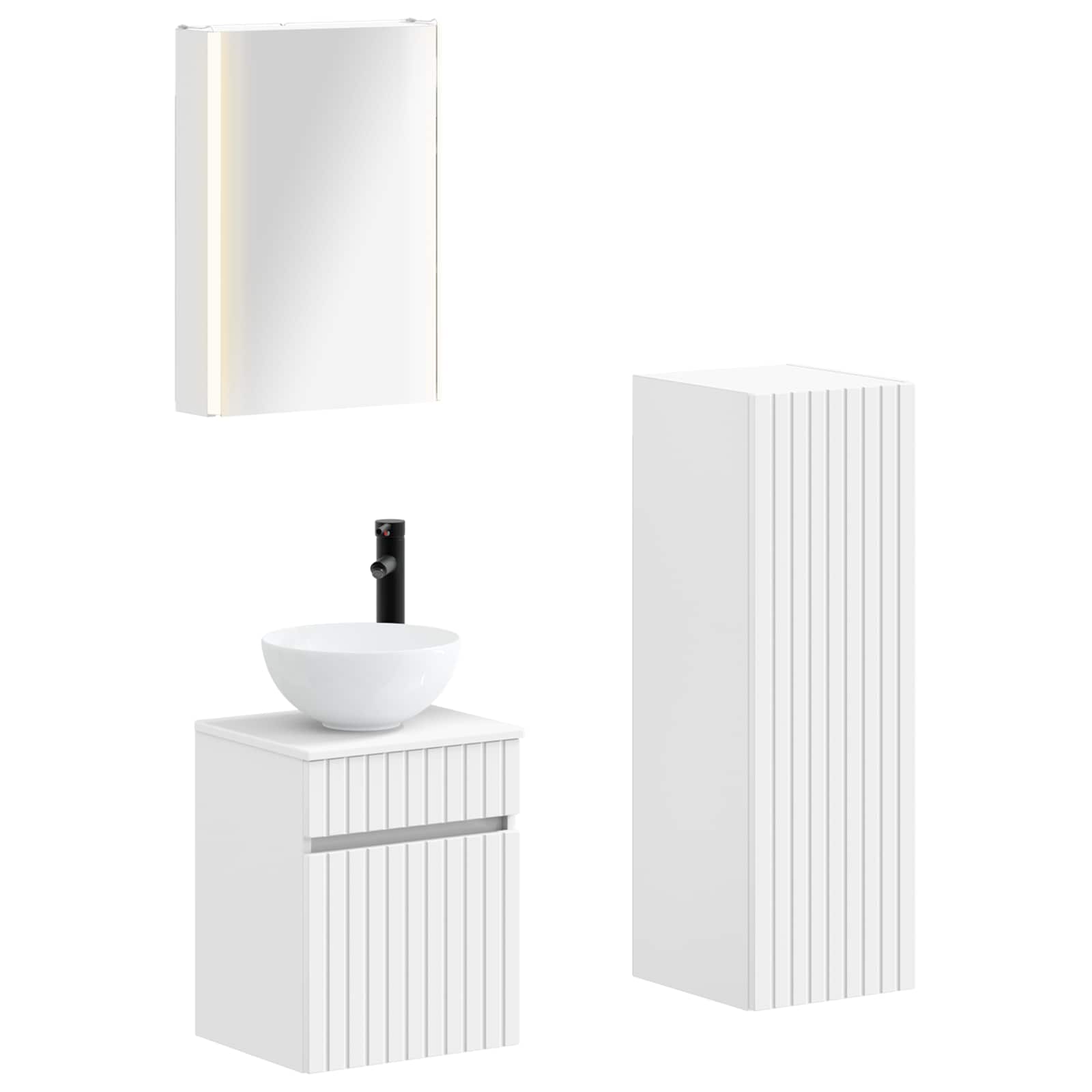Bathroom Furniture Set 4 Pcs