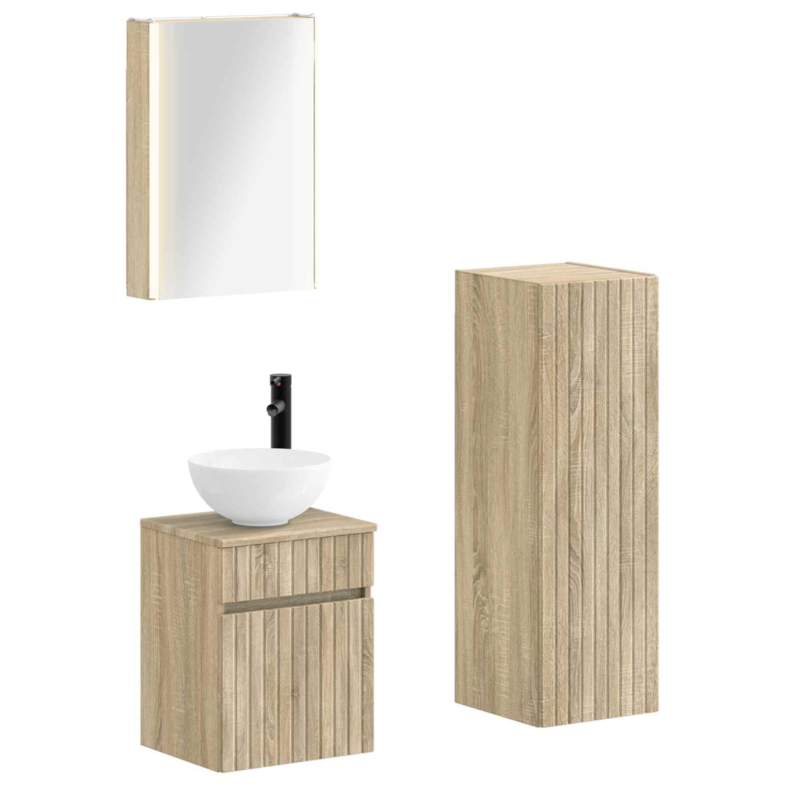 Bathroom Furniture Set 4 Pcs