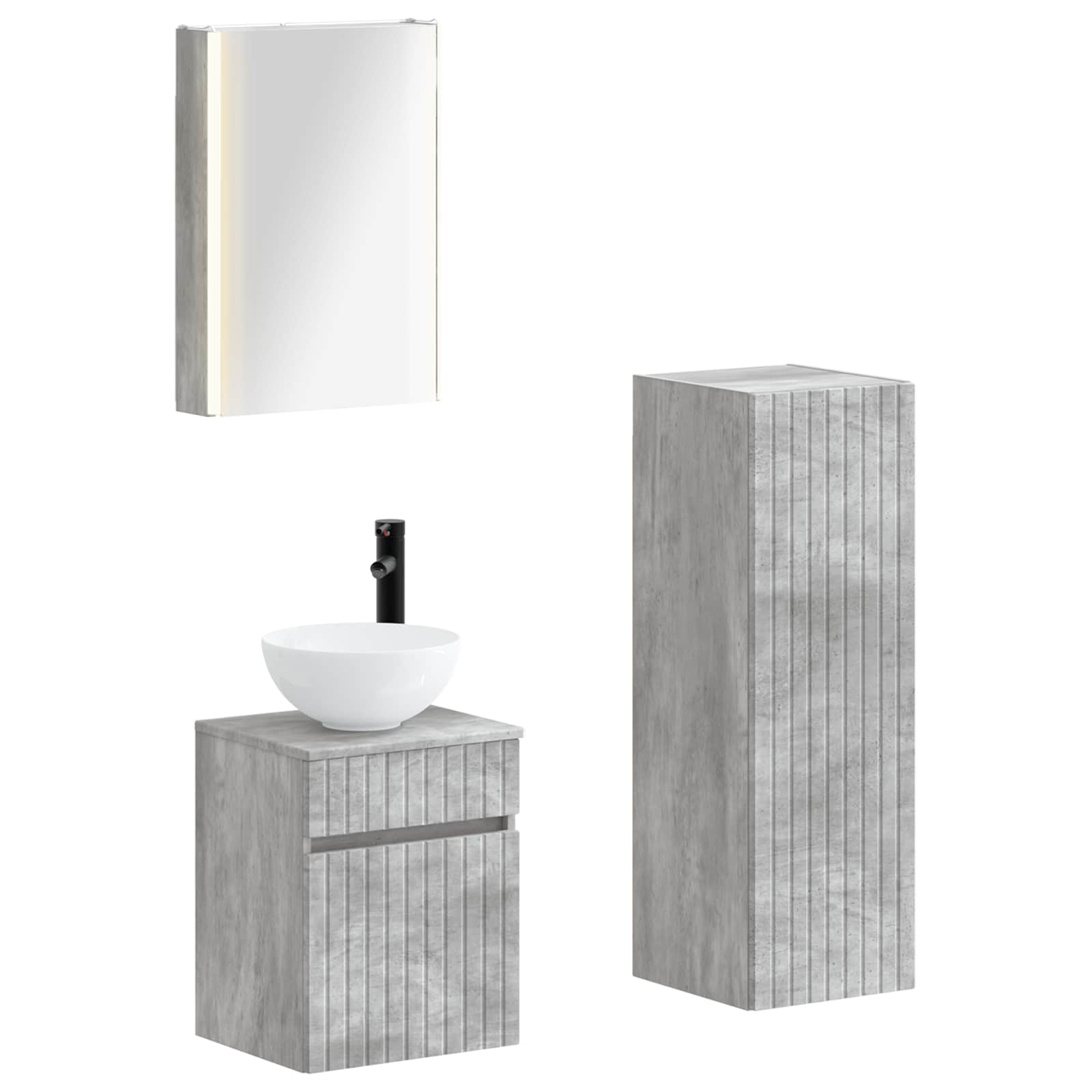 Bathroom Furniture Set 4 Pcs