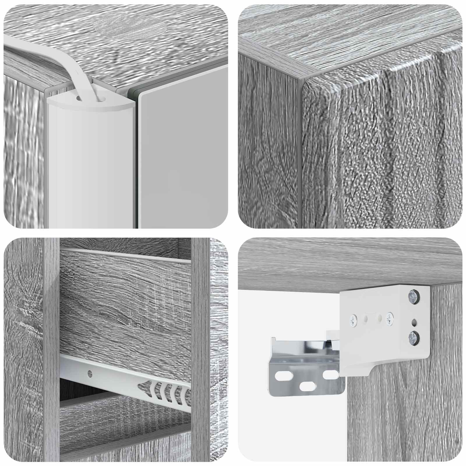 Bathroom Furniture Set 4 Pcs