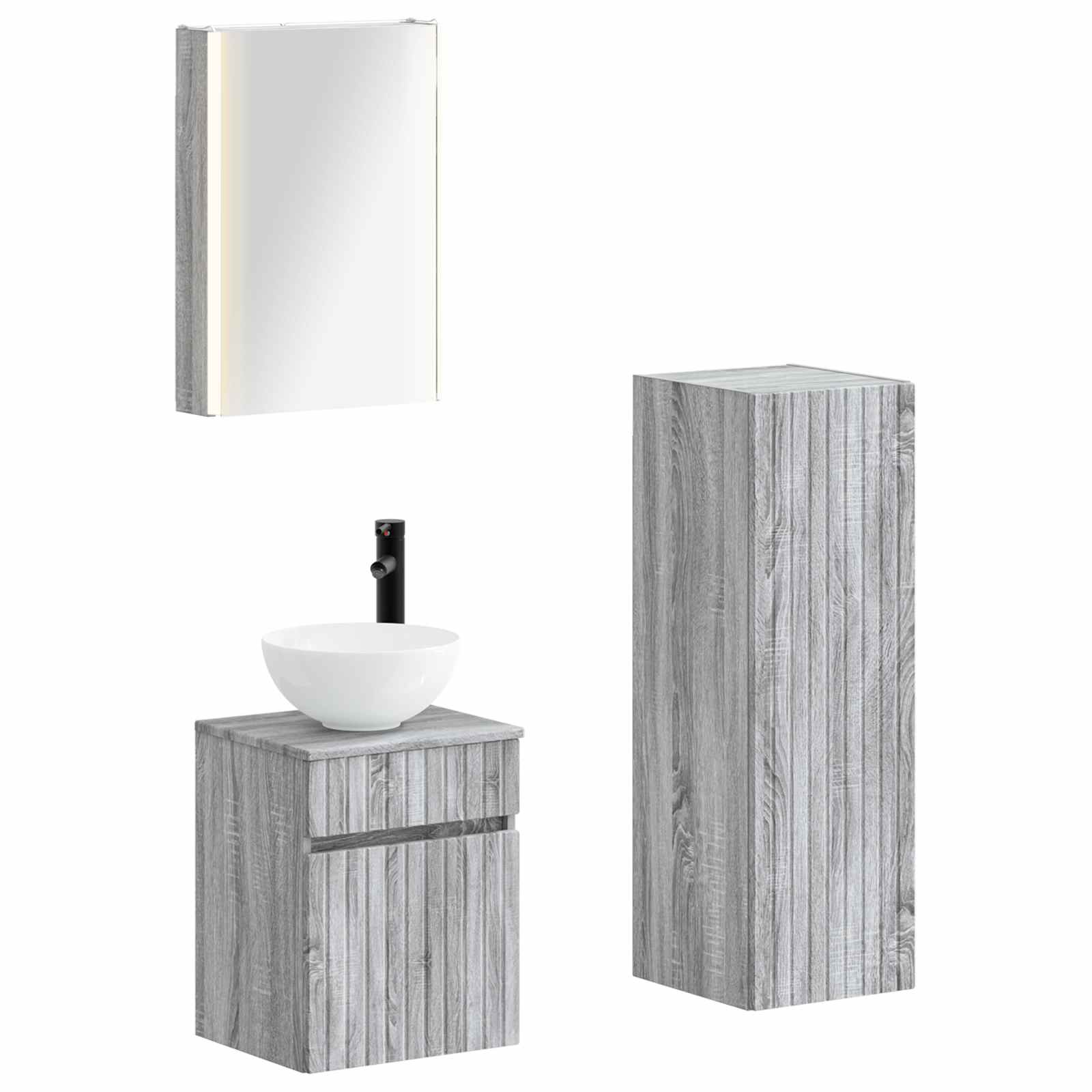 Bathroom Furniture Set 4 Pcs
