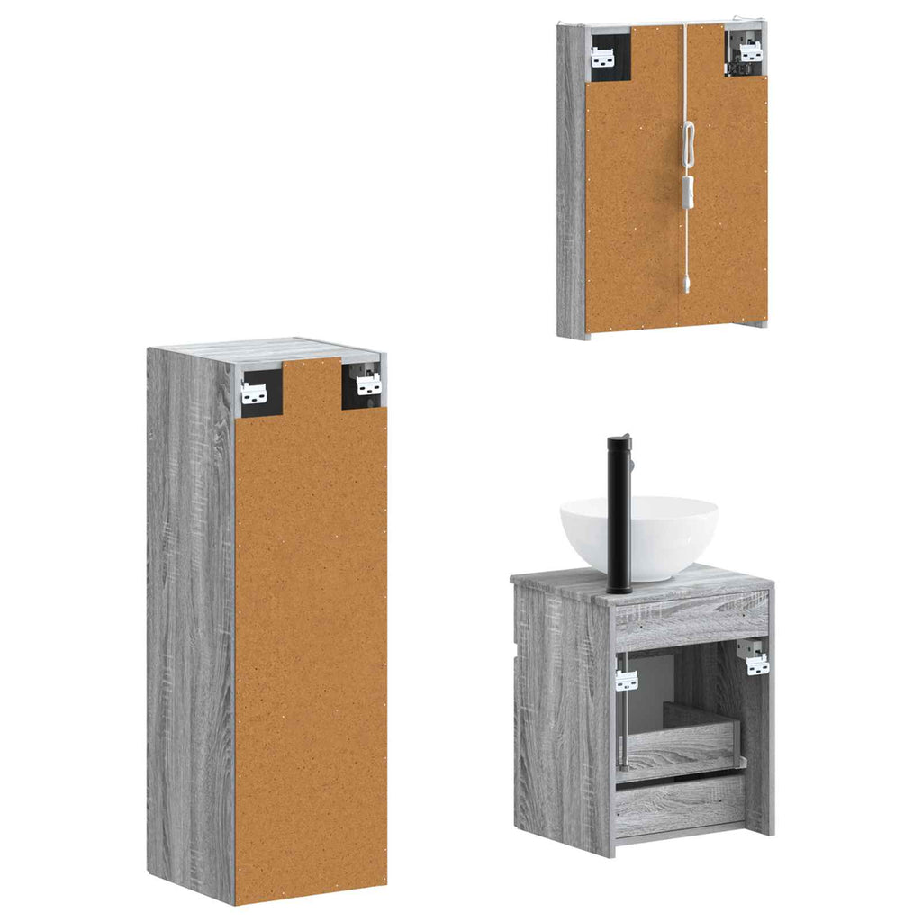 Bathroom Furniture Set 4 Pcs