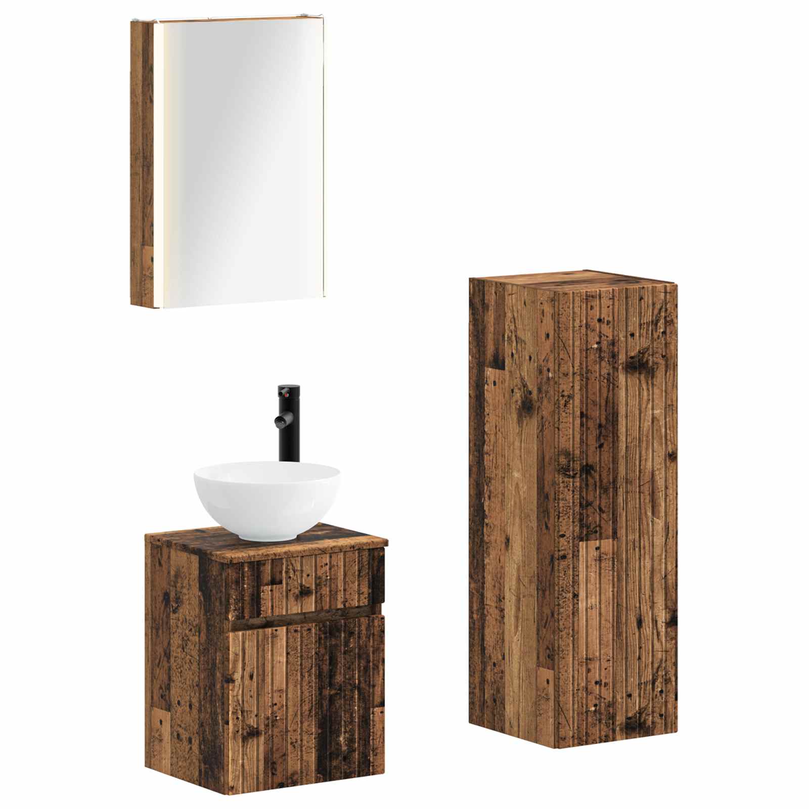 Bathroom Furniture Set 4 Pcs