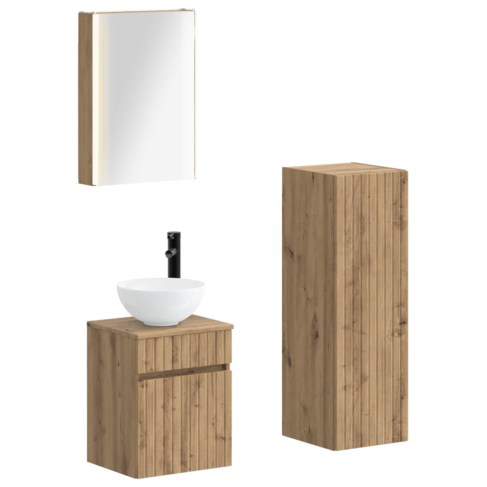 Bathroom Furniture Set 4 Pcs
