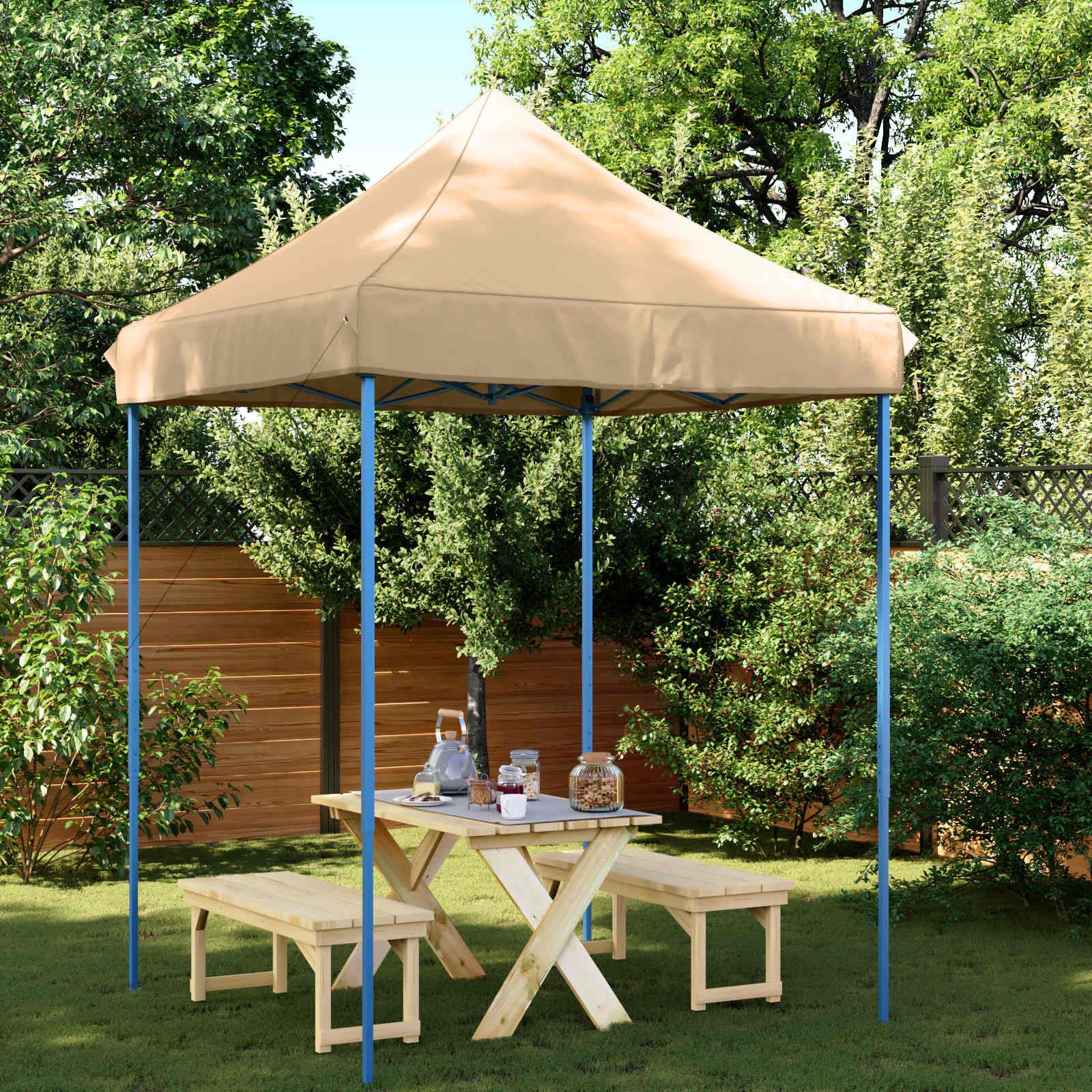 48877  Professional Folding Party Tent 2X2 M Steel