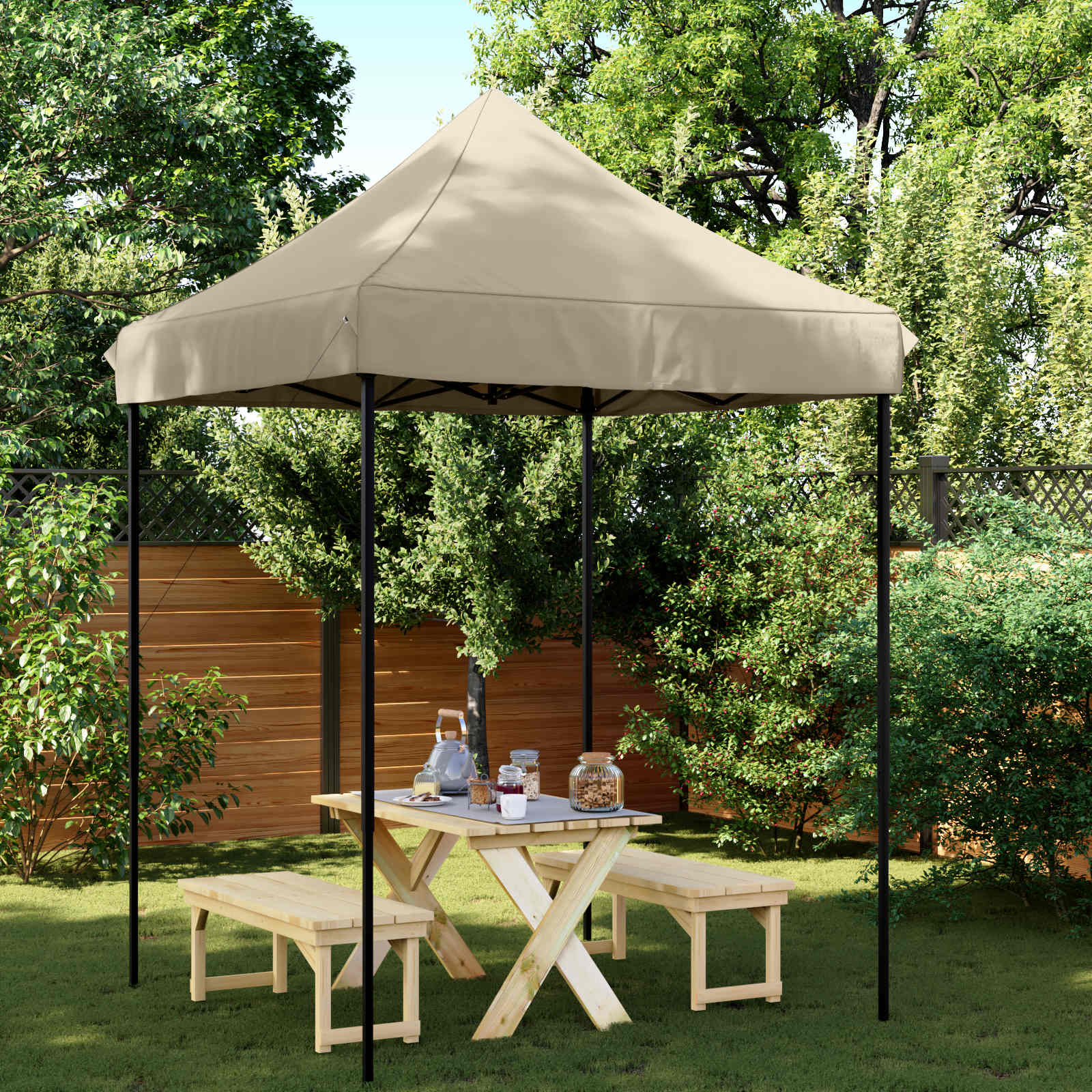 48877  Professional Folding Party Tent 2X2 M Steel