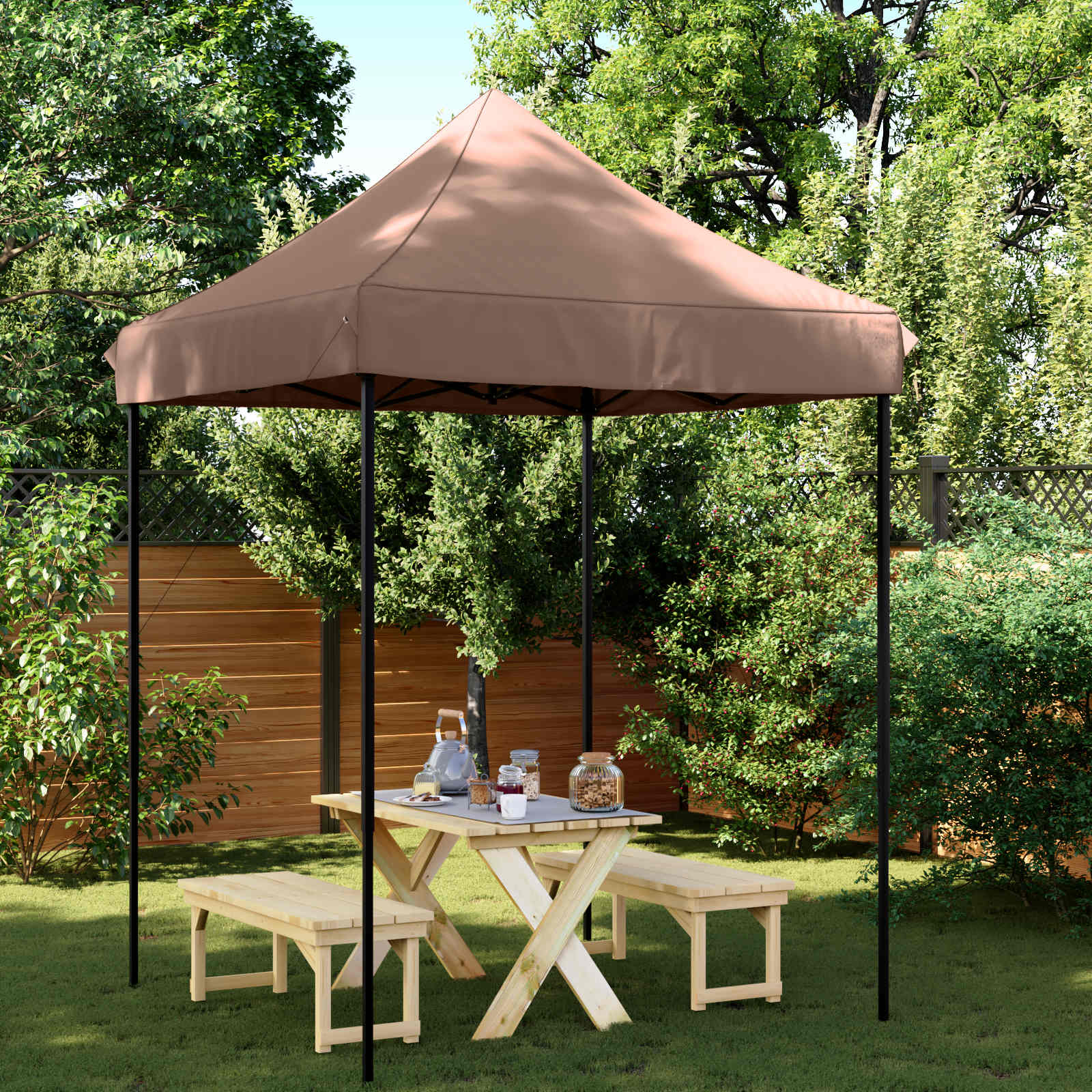 48877  Professional Folding Party Tent 2X2 M Steel