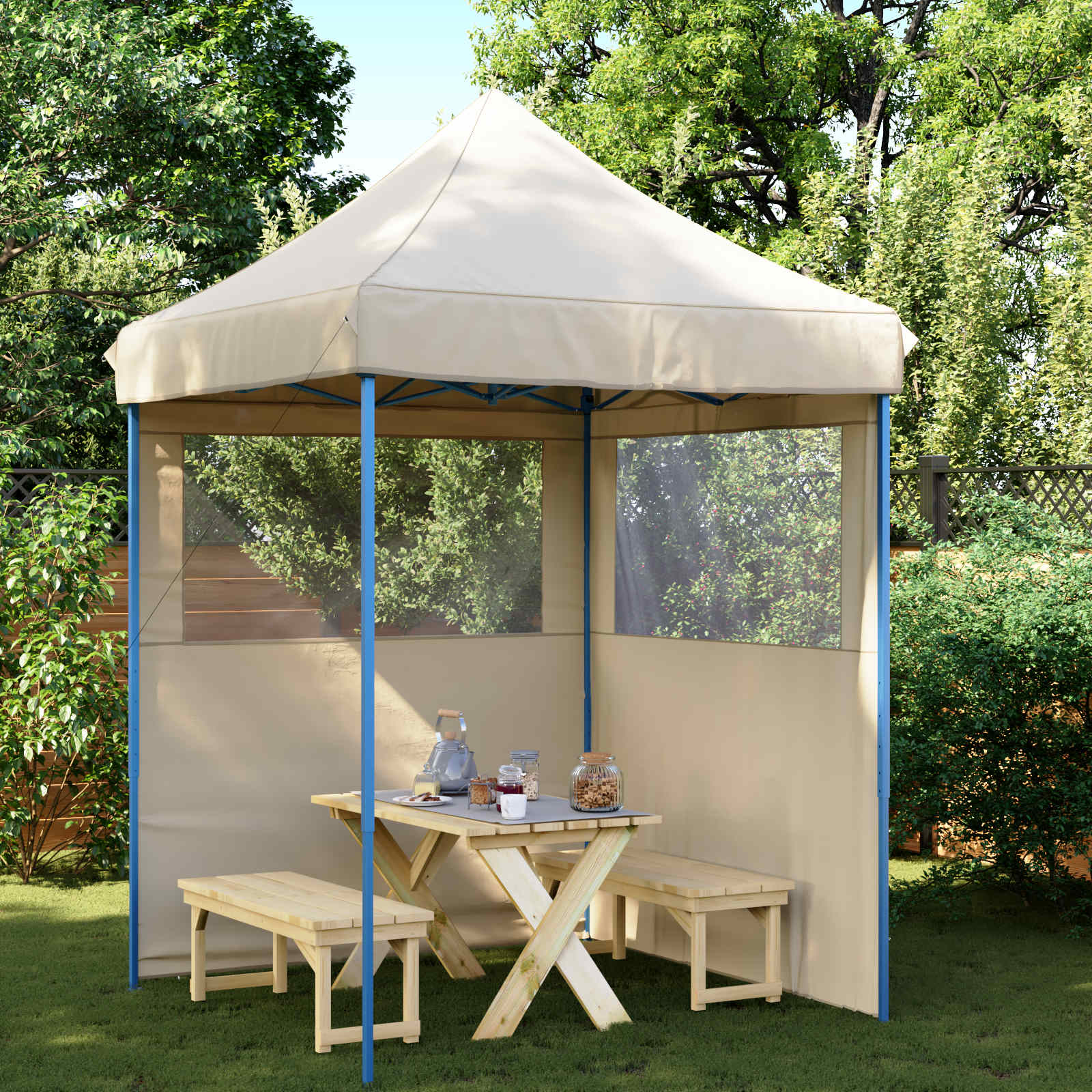 48877  Professional Folding Party Tent 2X2 M Steel