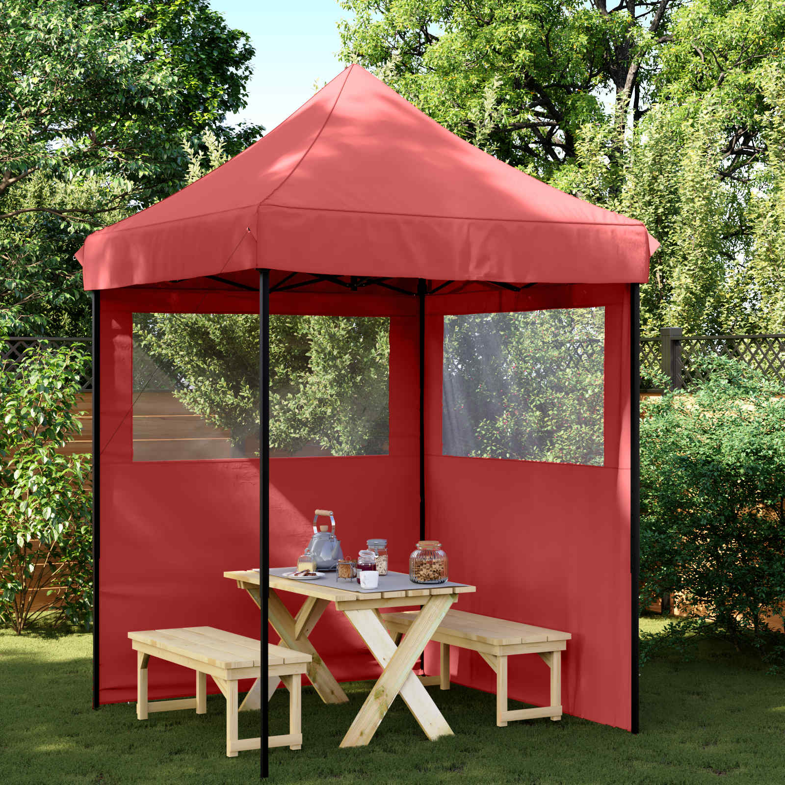 48877  Professional Folding Party Tent 2X2 M Steel