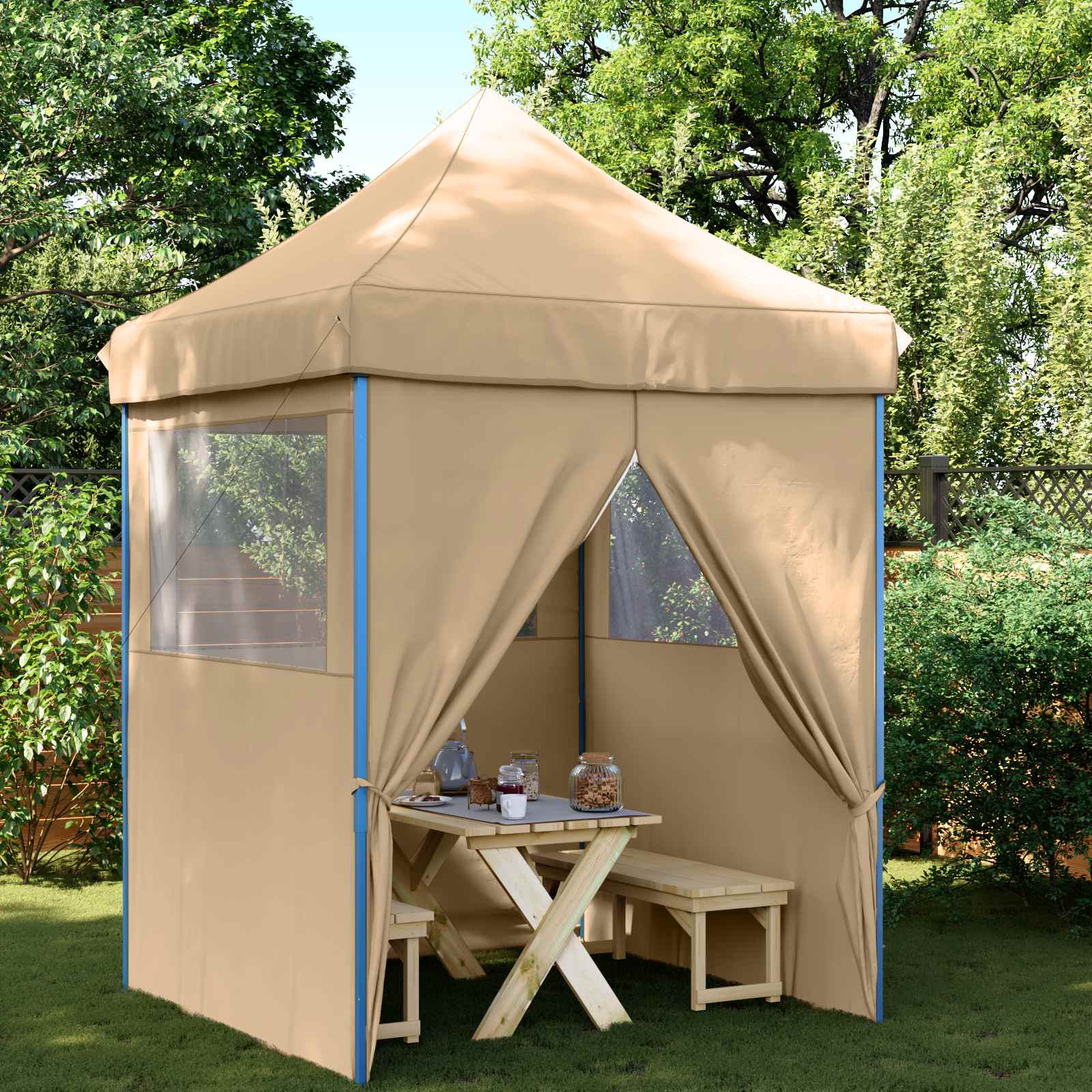 48877  Professional Folding Party Tent 2X2 M Steel