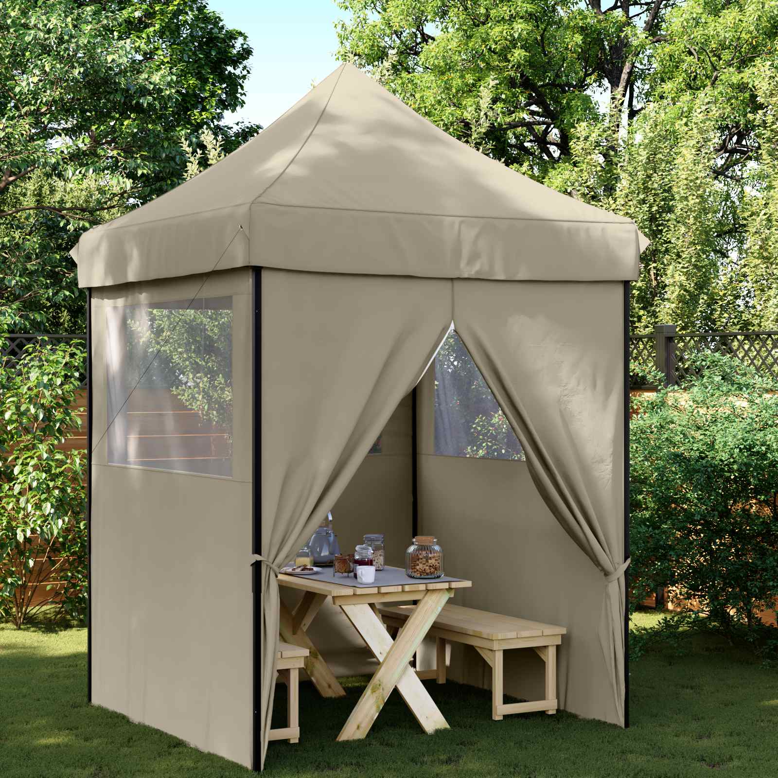 48877  Professional Folding Party Tent 2X2 M Steel