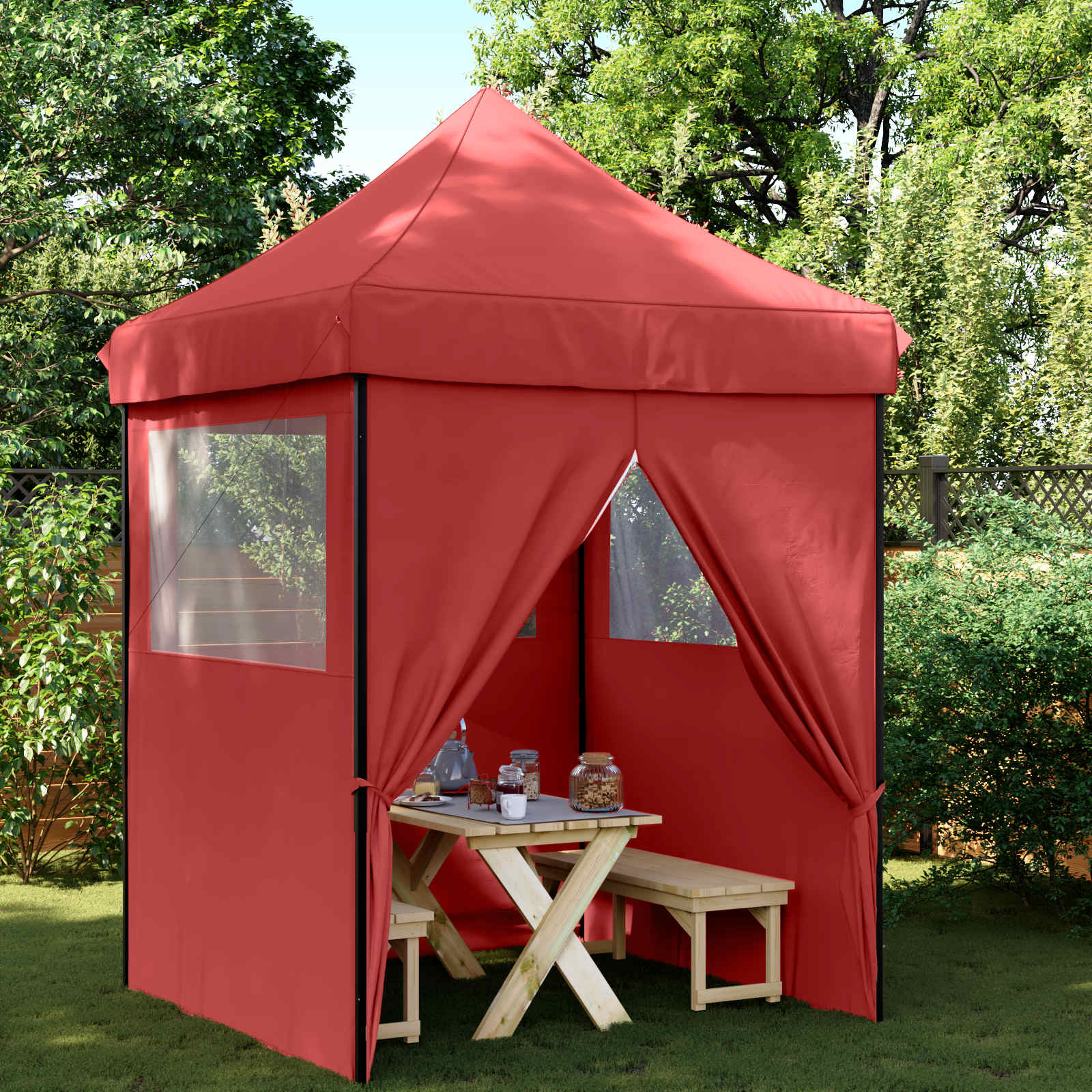 48877  Professional Folding Party Tent 2X2 M Steel