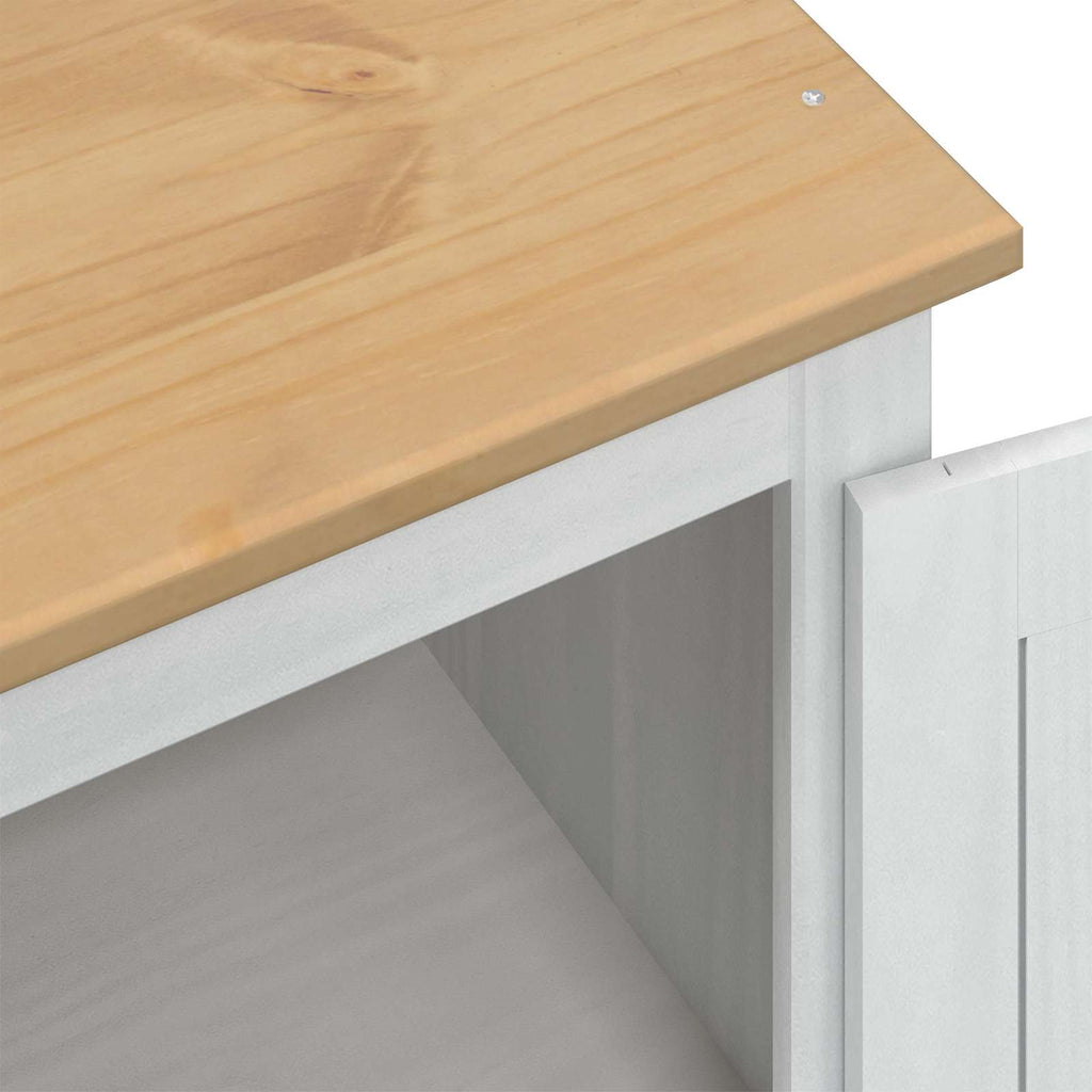 Wardrobe Corona 55X38X170 Cm Solid Wood Pine White honey wax engineered wood 55