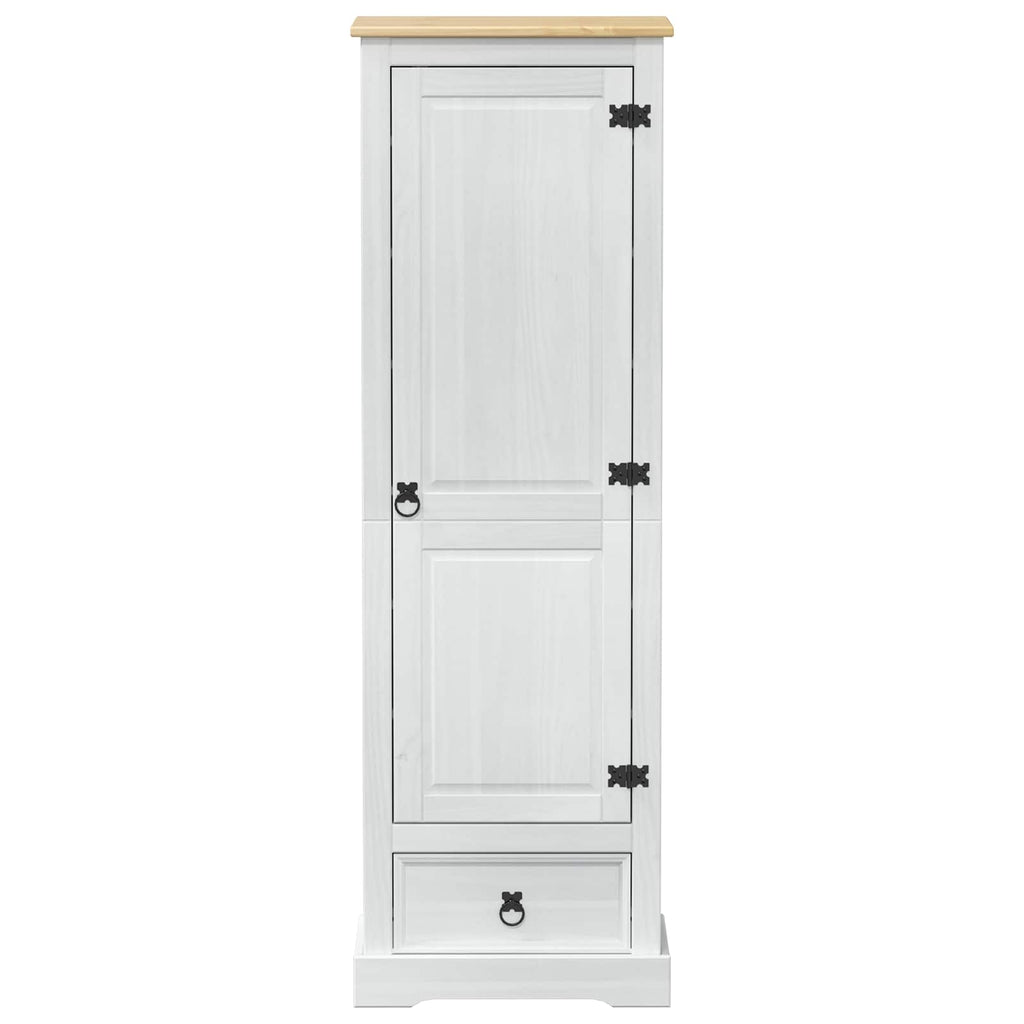 Wardrobe Corona 55X38X170 Cm Solid Wood Pine White honey wax engineered wood 55