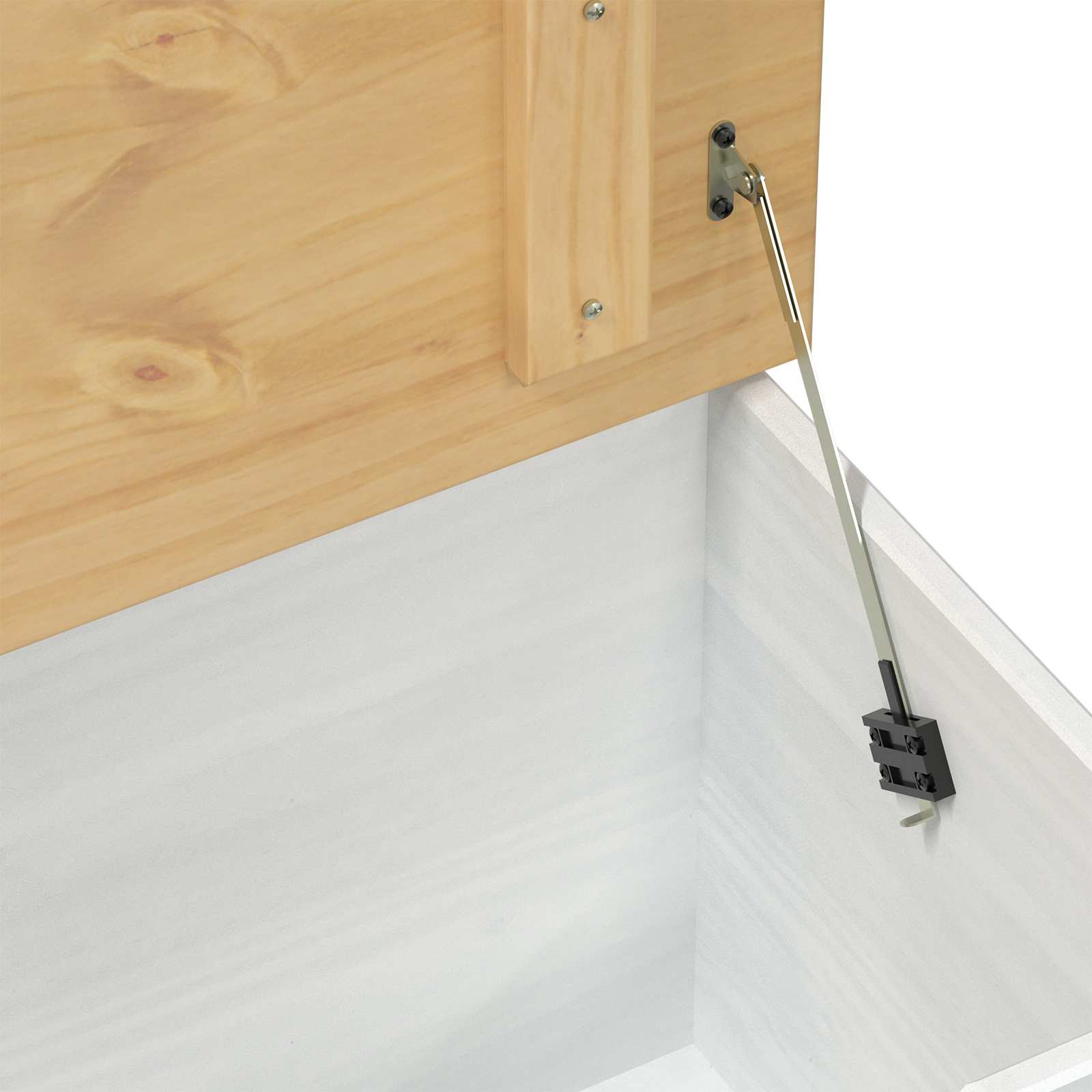 Storage Box With Drawer 90 X78 X 45 Cm Solid Pine Wood