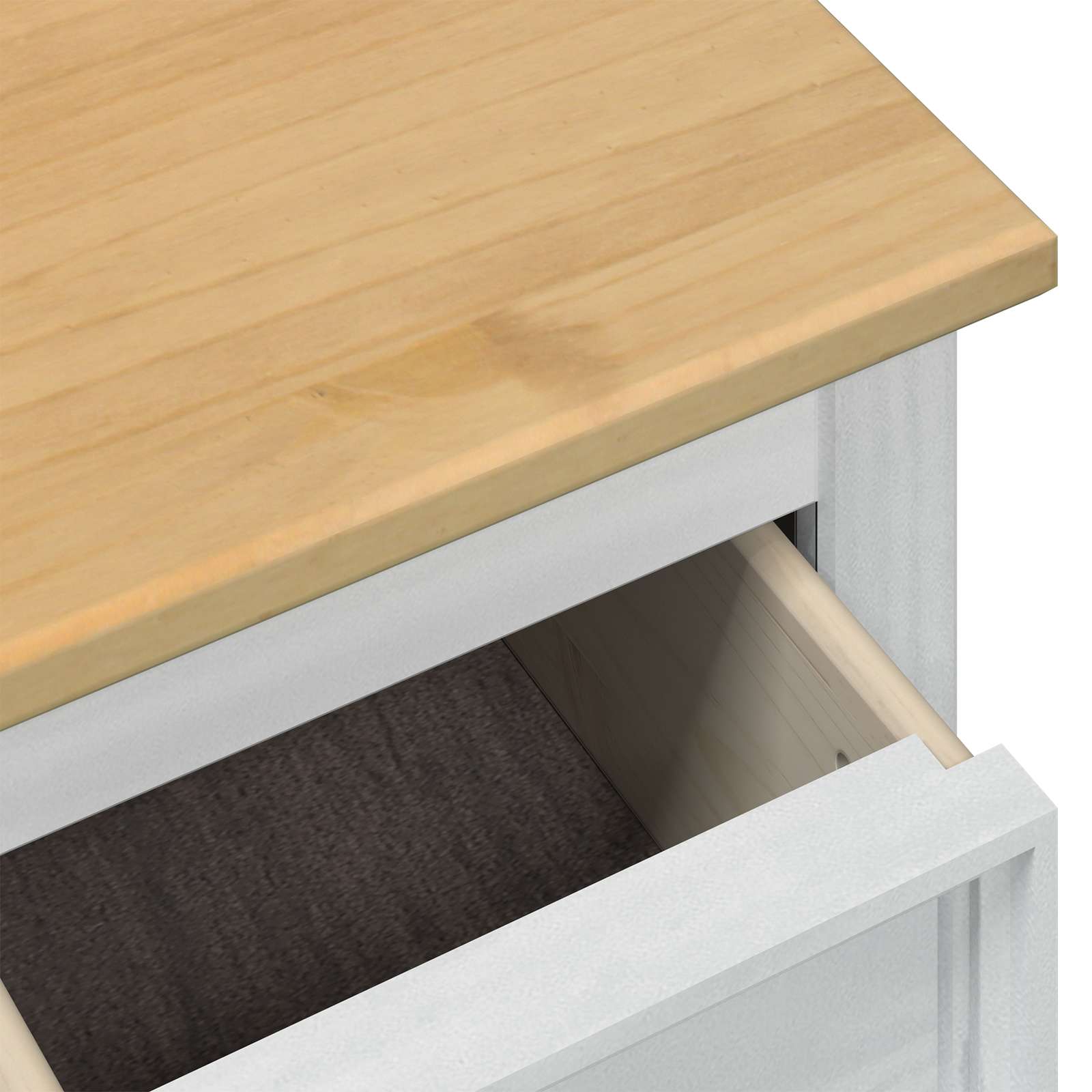 Storage Box With Drawer 90 X78 X 45 Cm Solid Pine Wood