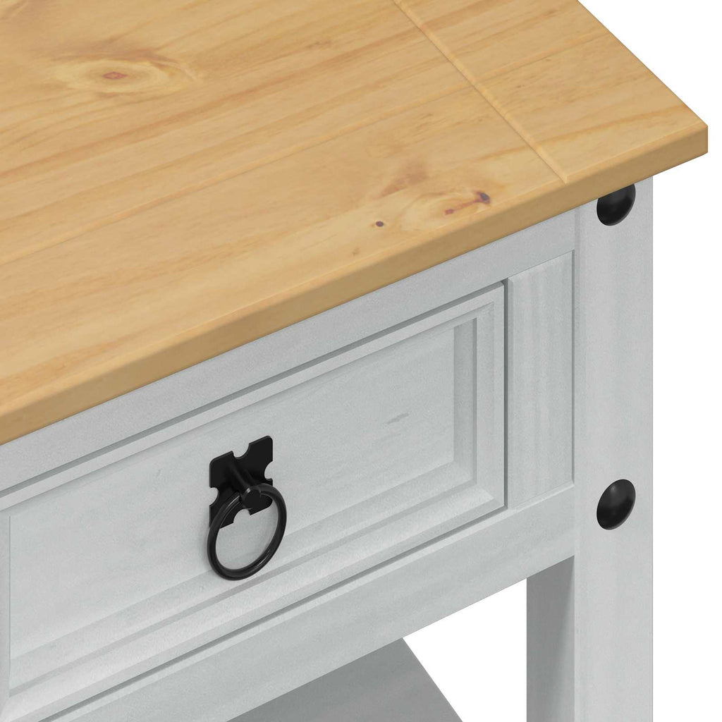 Coffee Table With Drawer 85 X 50 X 45 Cm Solid Pine Wood