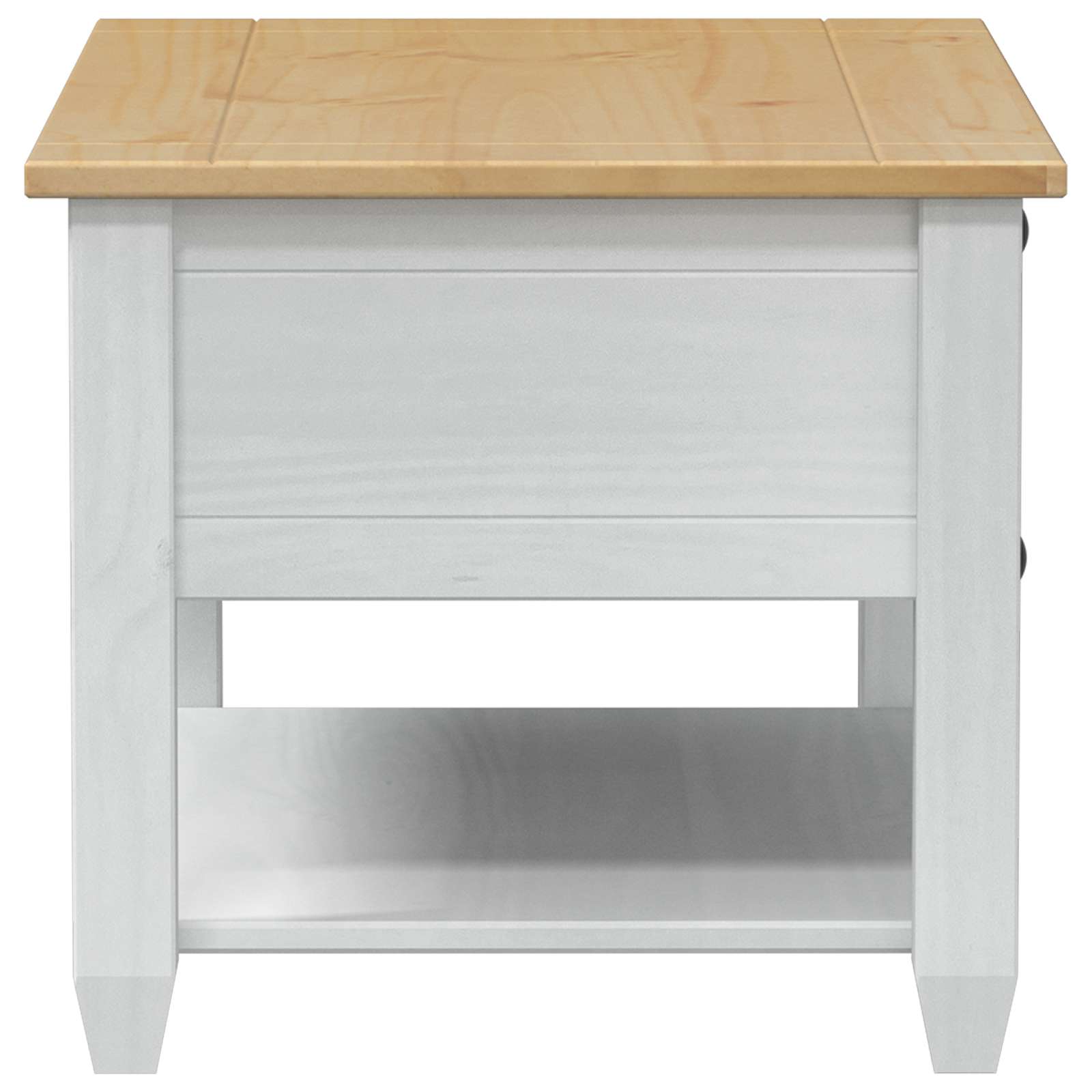 Coffee Table With Drawer 85 X 50 X 45 Cm Solid Pine Wood