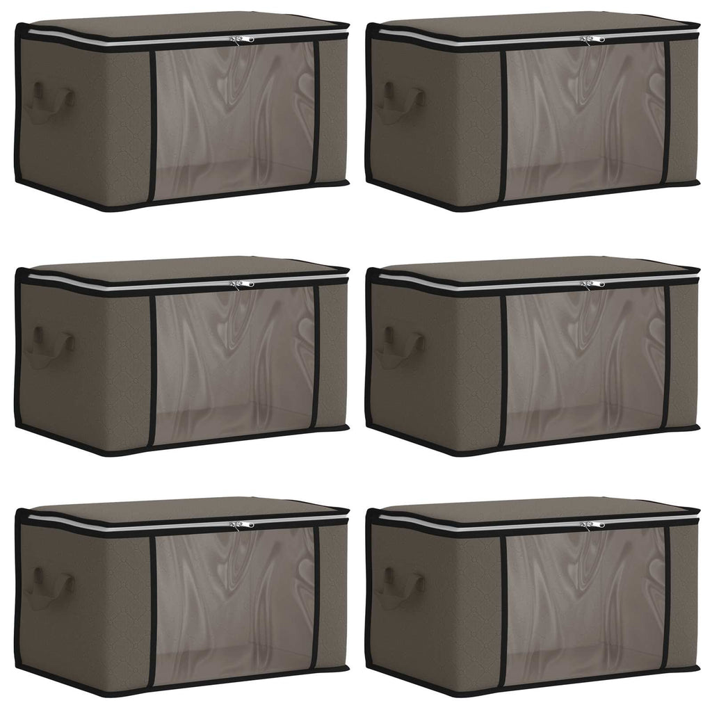 Storage Box With Transparent Side Window 6 Pcs