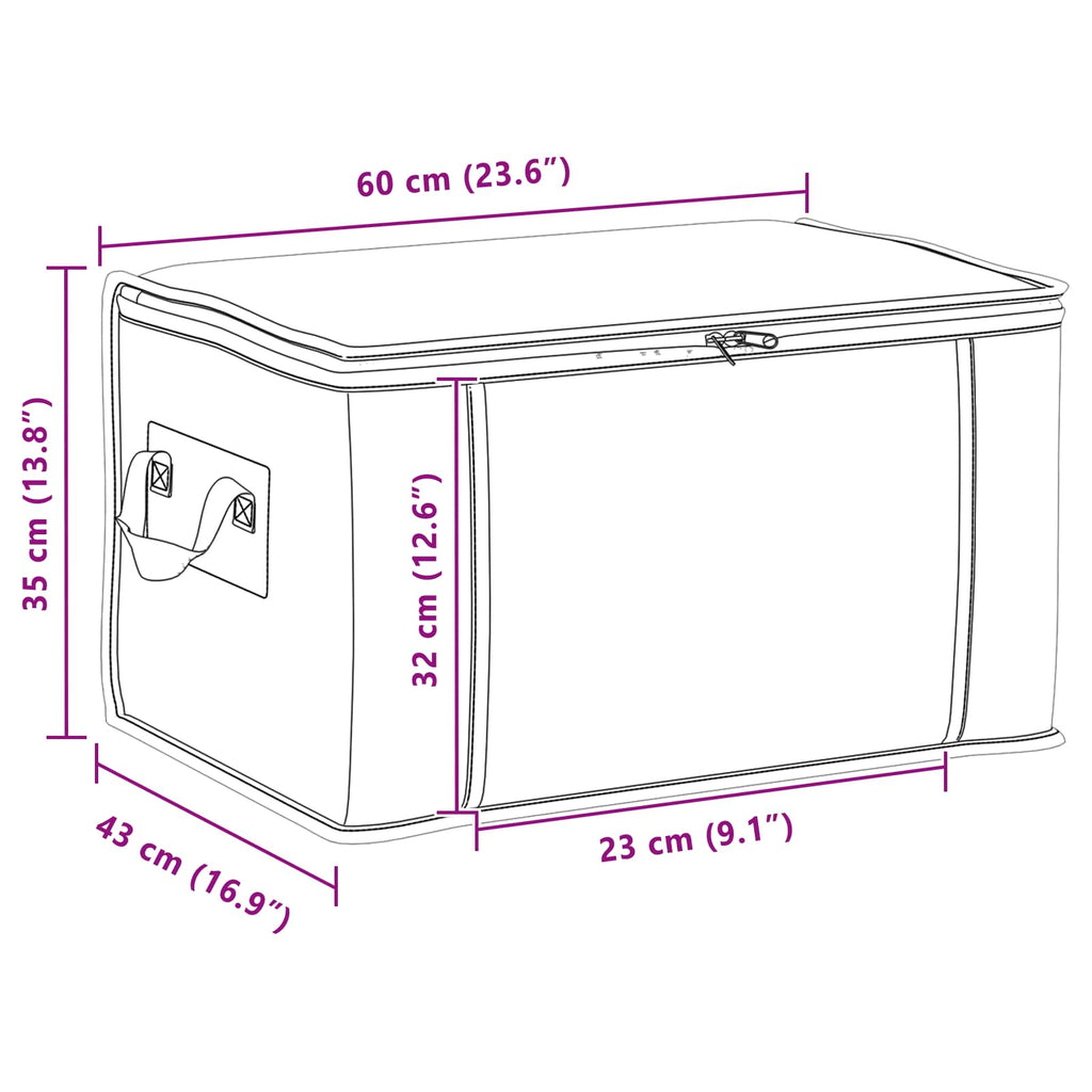 Storage Box With Transparent Side Window 6 Pcs