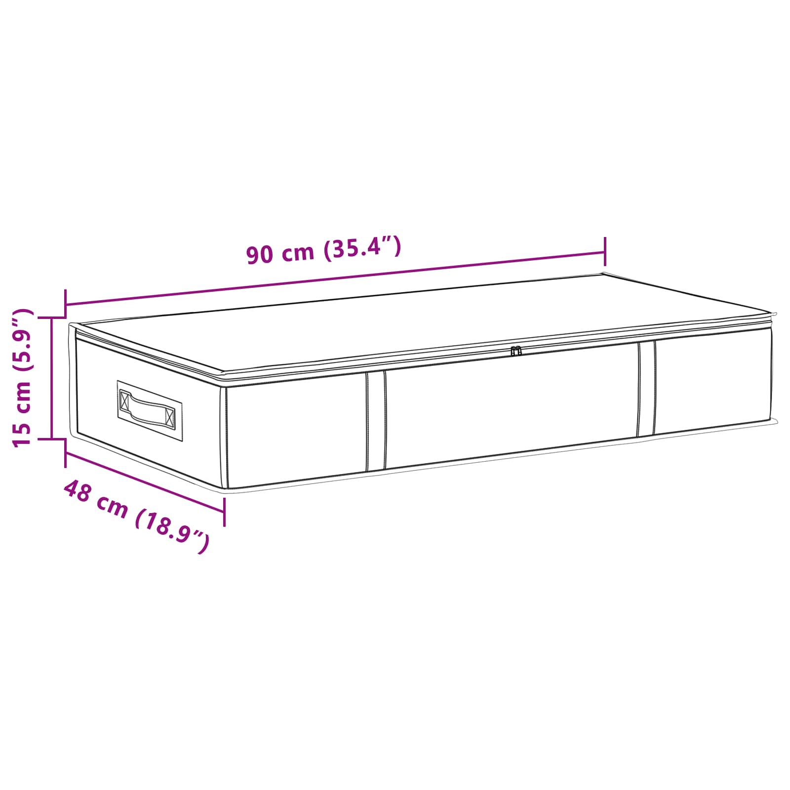 Storage Box With Transparent Top Window 2 Pcs