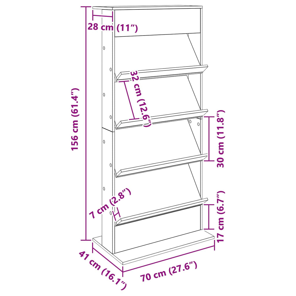 Magazine Rack Engineered Wood