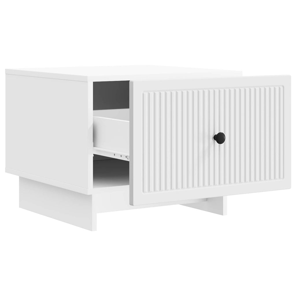 Coffee Table With Drawer 49 X 50 X 40 Cm Engineered Wood