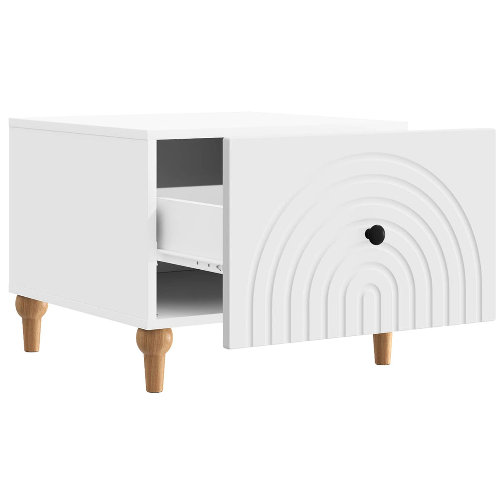 Coffee Table With Drawer 49 X 50 X 40 Cm Engineered Wood