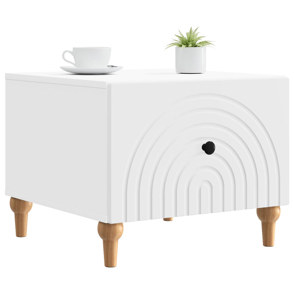 Coffee Table With Drawer 49 X 50 X 40 Cm Engineered Wood