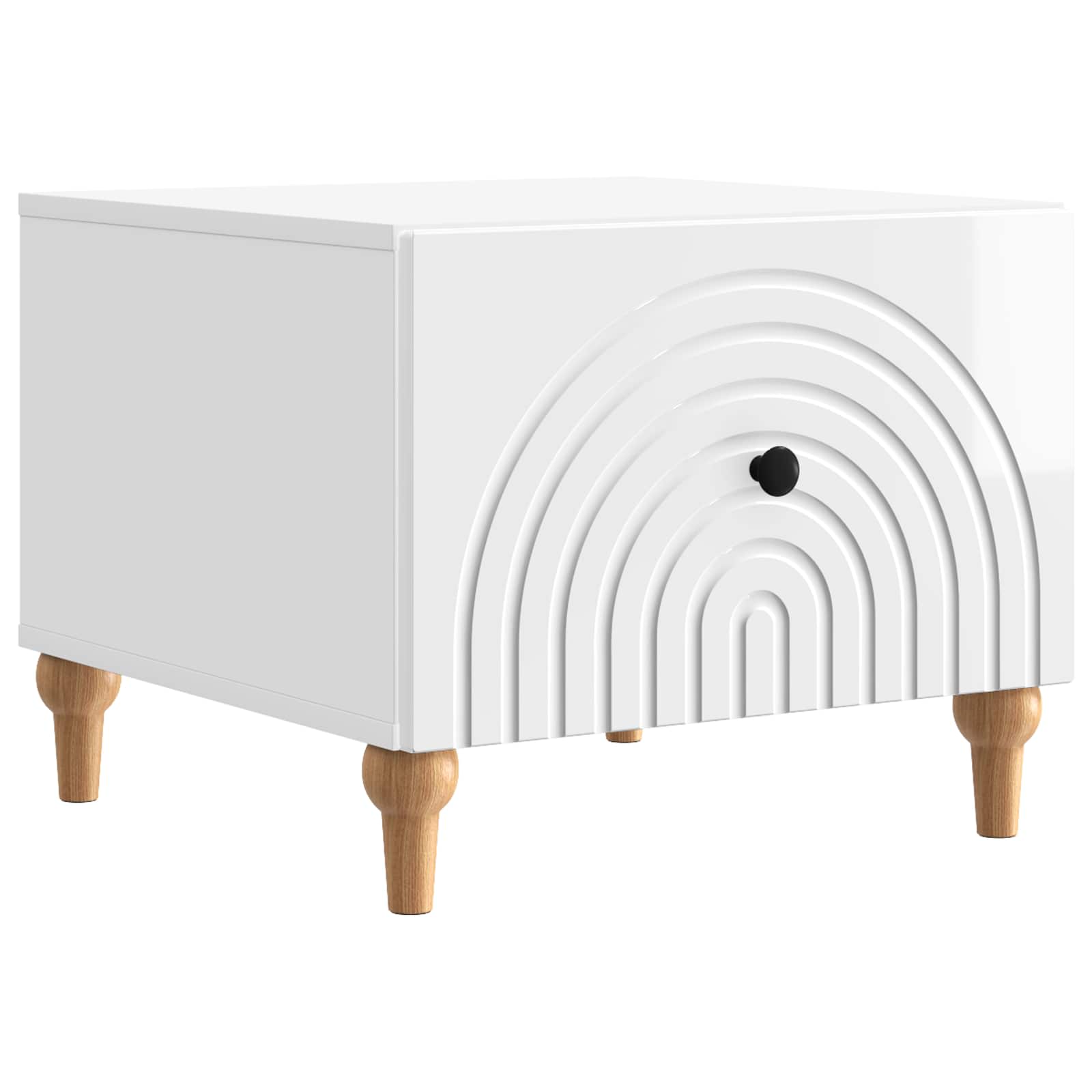 Coffee Table With Drawer 49 X 50 X 40 Cm Engineered Wood