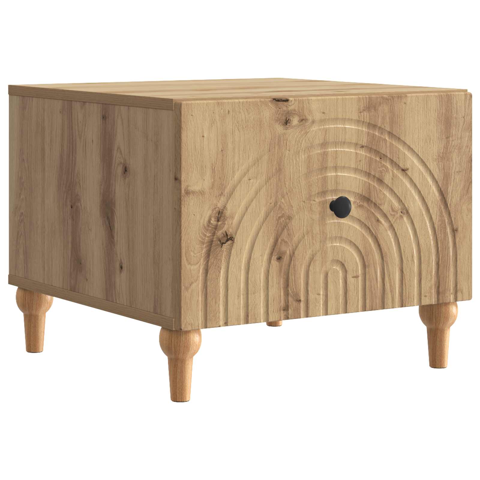 Coffee Table With Drawer 49 X 50 X 40 Cm Engineered Wood