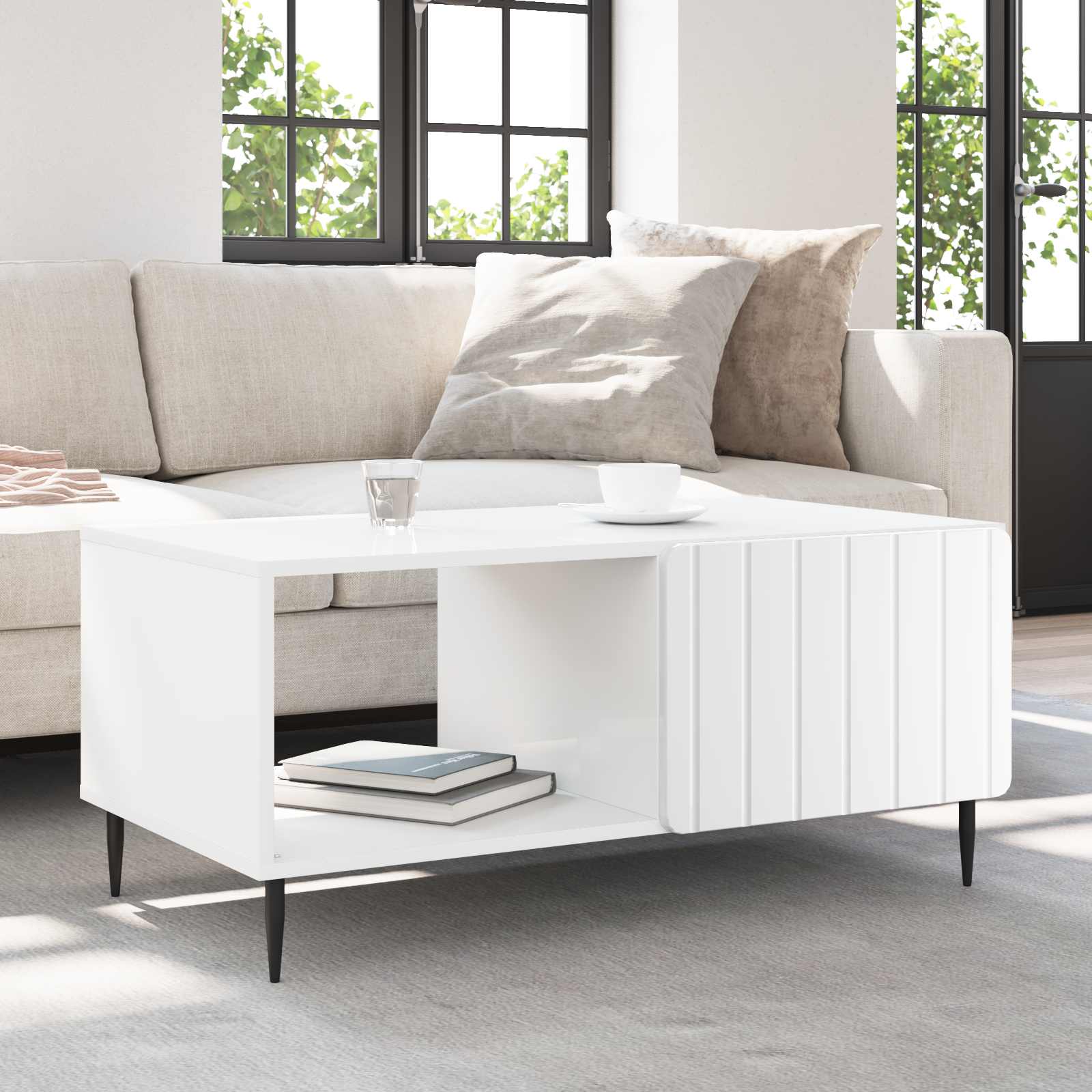 Coffee Table 90 X 50 X 40 Cm Engineered Wood
