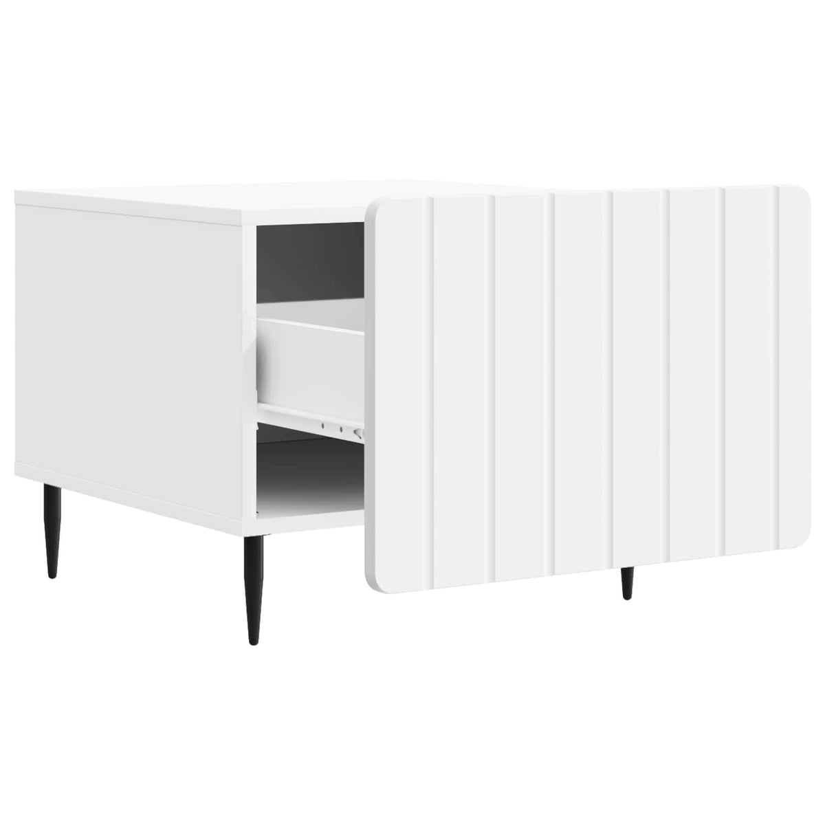 Coffee Table With Drawer 49 X 50 X 42 Cm Engineered Wood