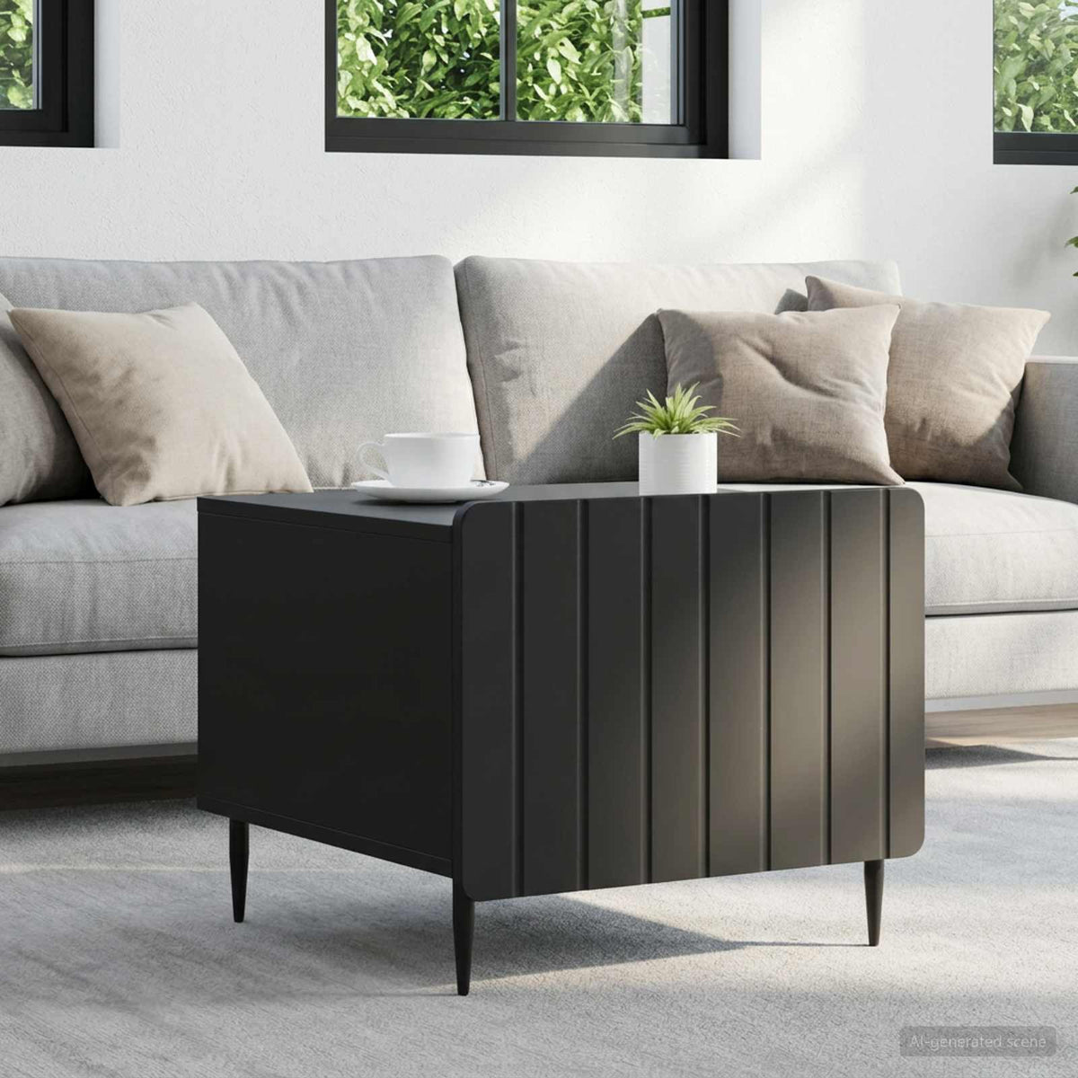 Coffee Table With Drawer 49 X 50 X 42 Cm Engineered Wood